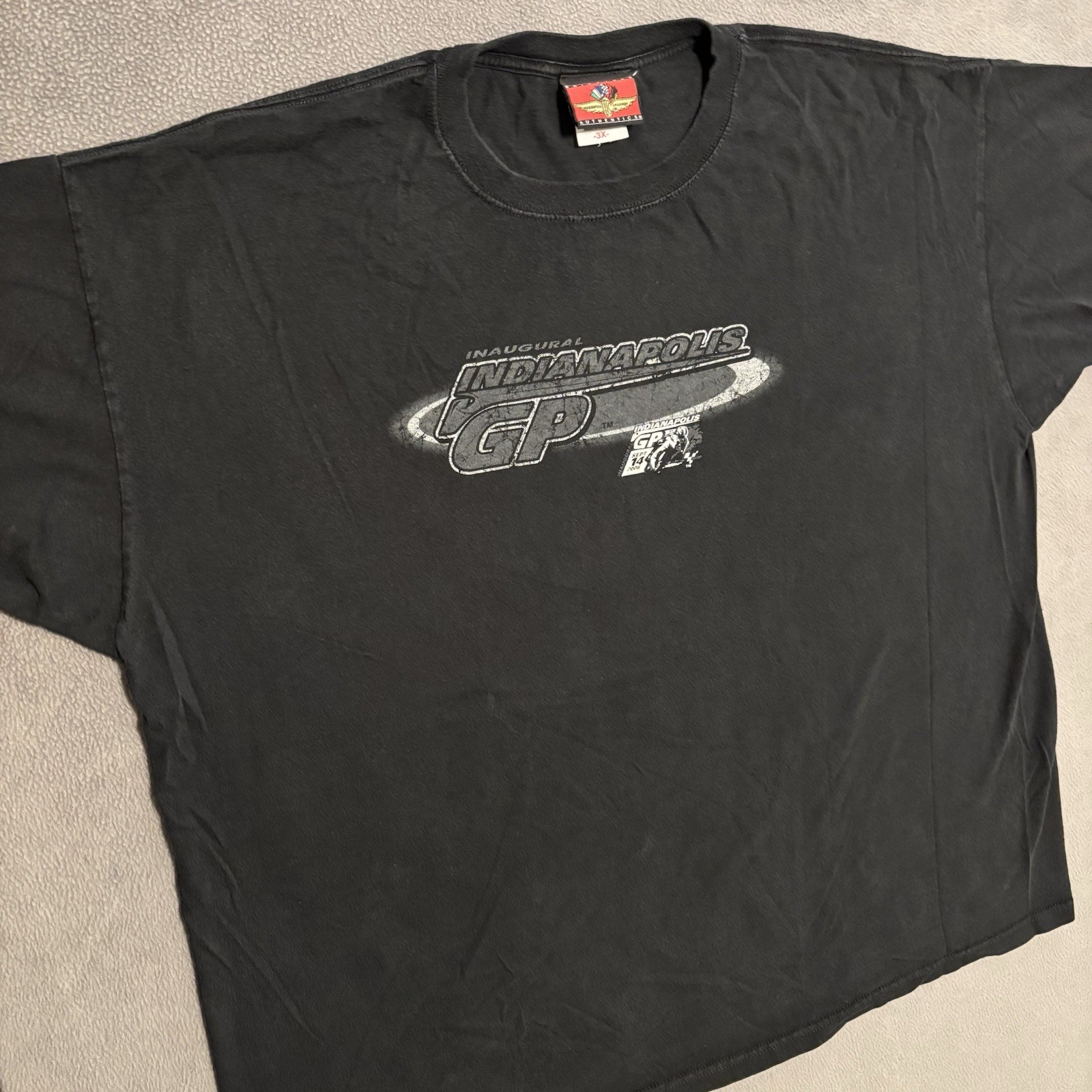 Indianapolis Motor Speedway Inaugural Motorcycle GP 2008 Shirt Mens 3XL Black