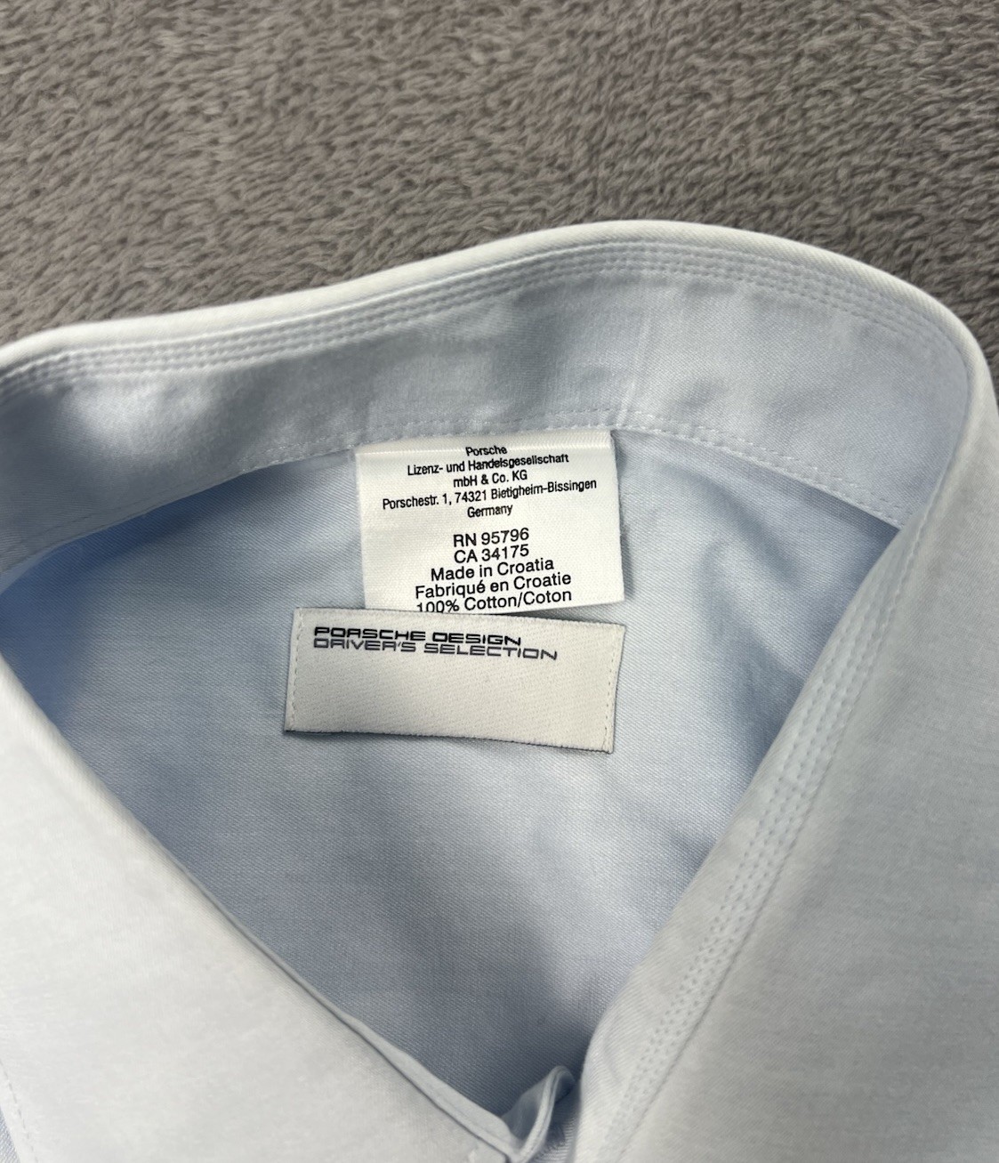 Porsche Design Driver’s Selection Men’s L Long Sleeve Button Up Dress Shirt
