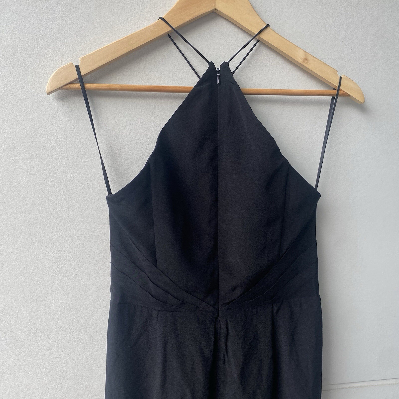 Zimmermann Dress Size 10 (1) 100% Silk Halterneck Black Evening Cocktail A-Line