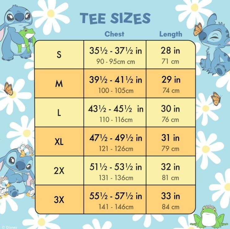 LOUNGEFLY Disney Stitch Springtime Daisy (SEE SIZE CHART) Unisex XL T-Shirt NEW!