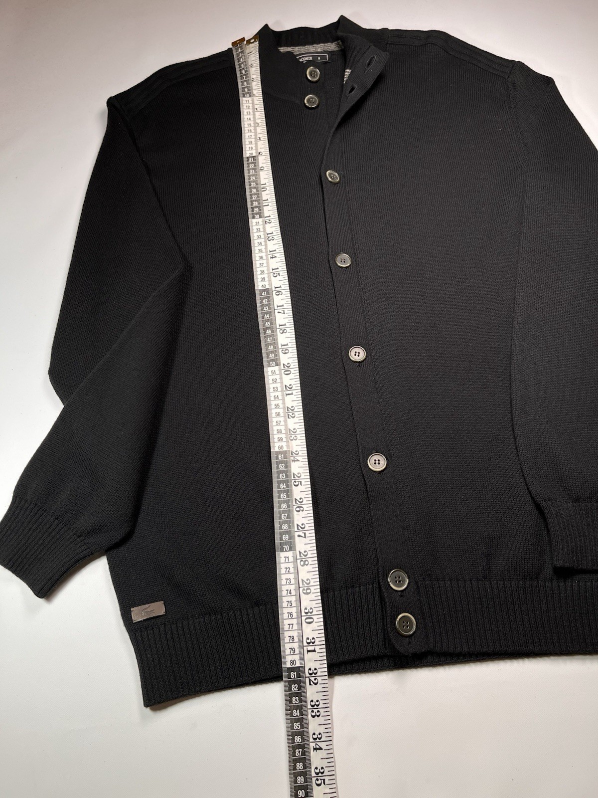 Lacoste Black Label Wool Cotton Cardigan Extra Soft Jumper Men’s XXXL [353]