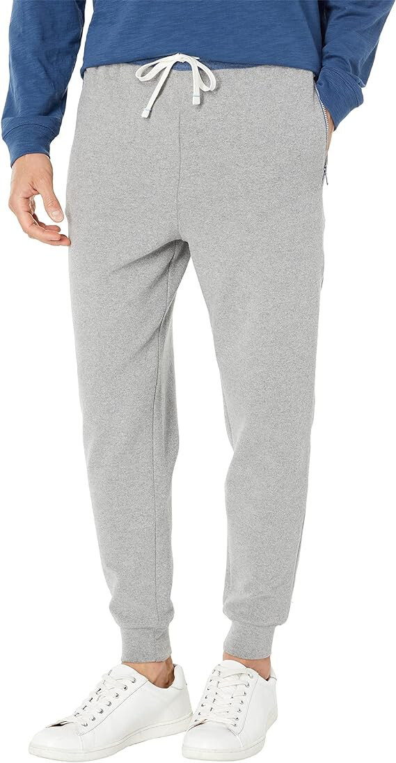 Southern Tide Mens Backrush Heather Joggers in Heather Quarry Size XL