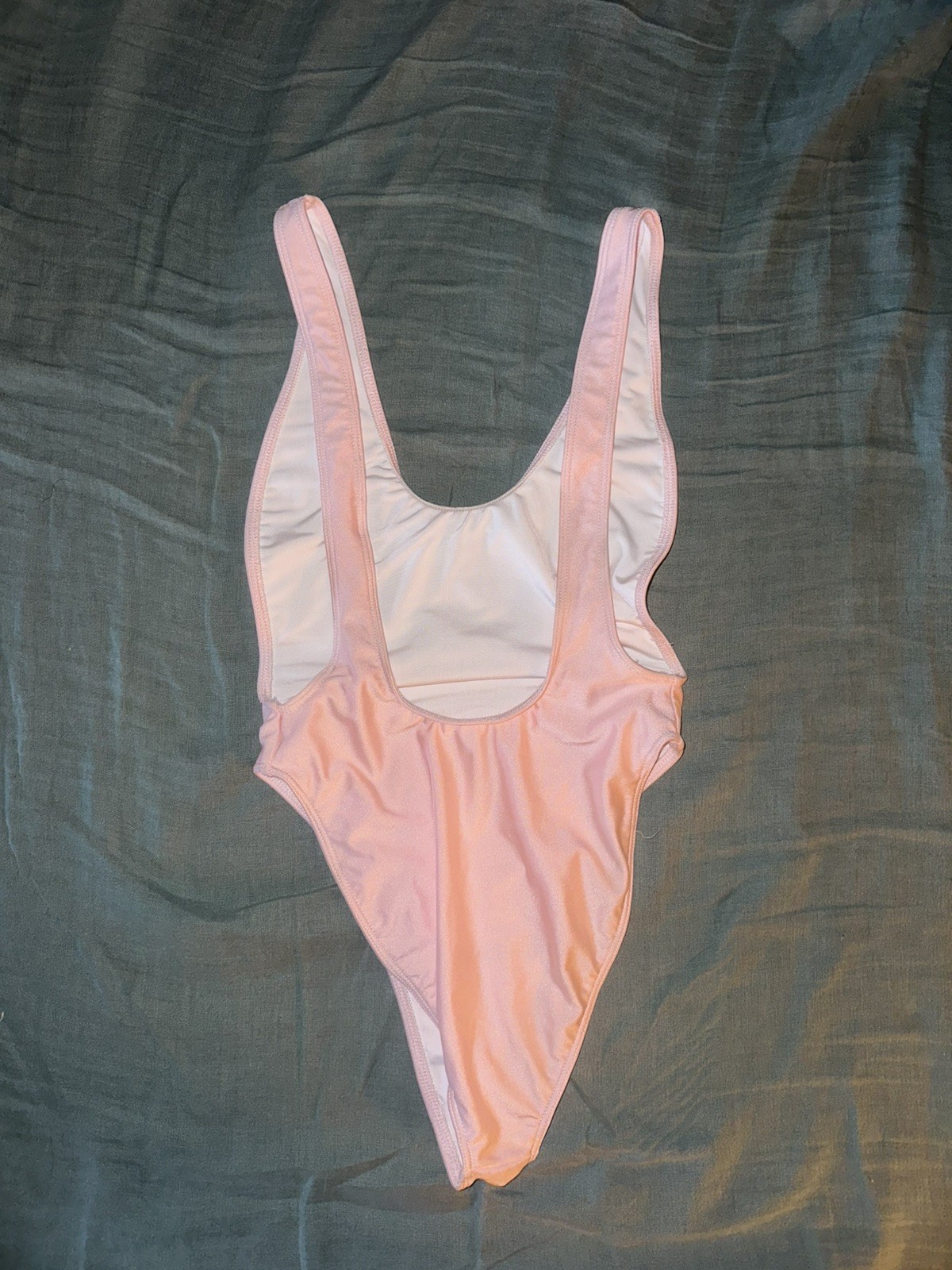 Los Angeles Apparel Rosewater Pink Laguna One Piece Bathingsuit Sz S UNWORN