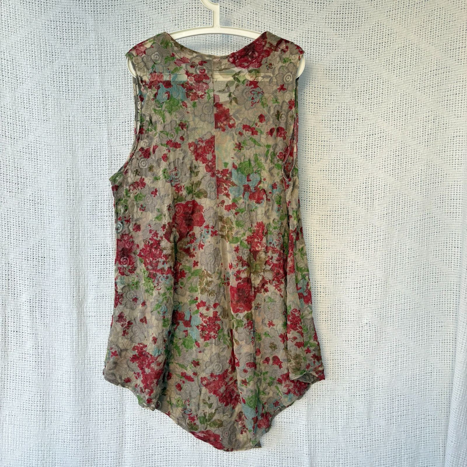 XXL – ITALY cotton LACE – semi SHEER – LAGENLOOK layering top – Fairy Whimsigoth