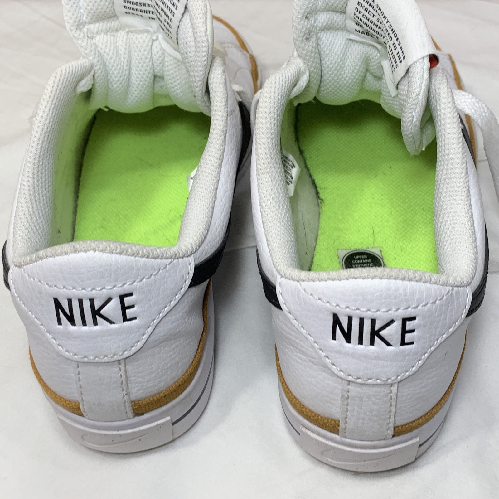 Nike Court Shoes Sneakers Size 7 Next Nature DH3161-100 White Desert Ochre