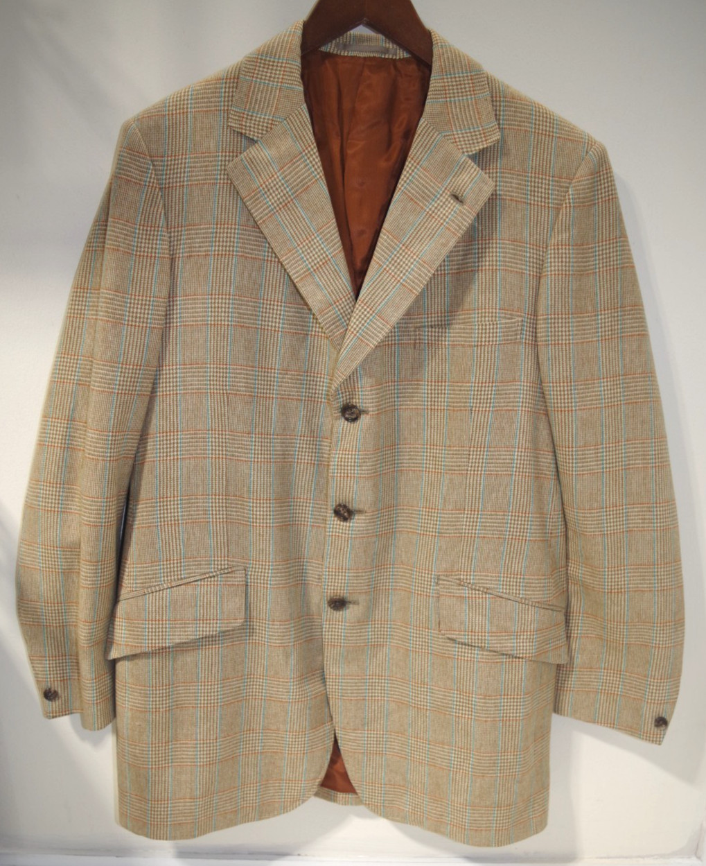 #8 Rodex of England Fine Wool Blazer Plaid Men’s 42 SPORT COAT Lillywhites