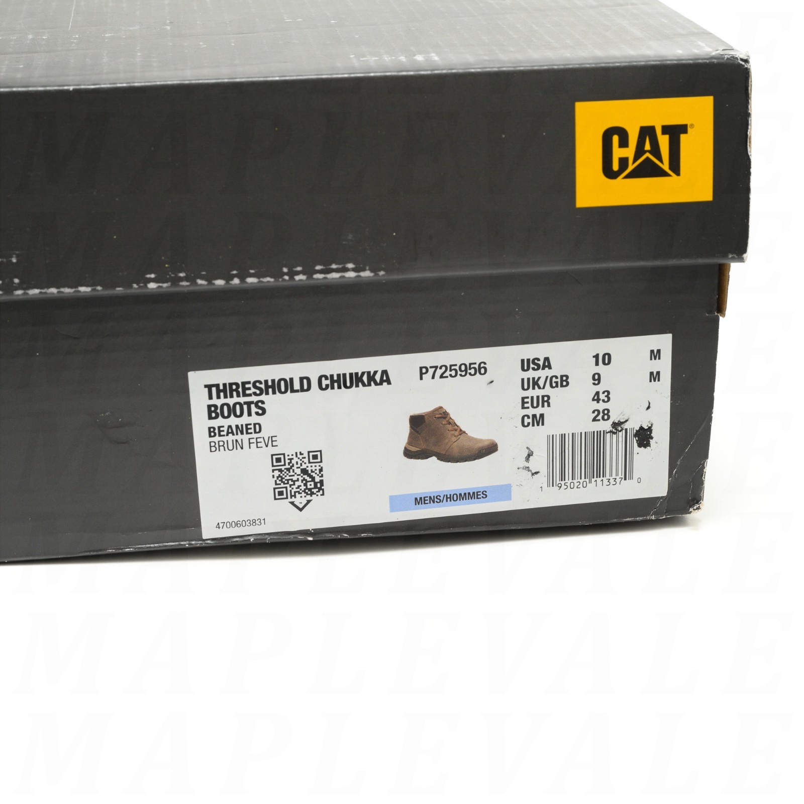 CAT Caterpillar Threshold Mens Sz 10 Chukka Boots Ankle Shoes Beaned P725956 NEW