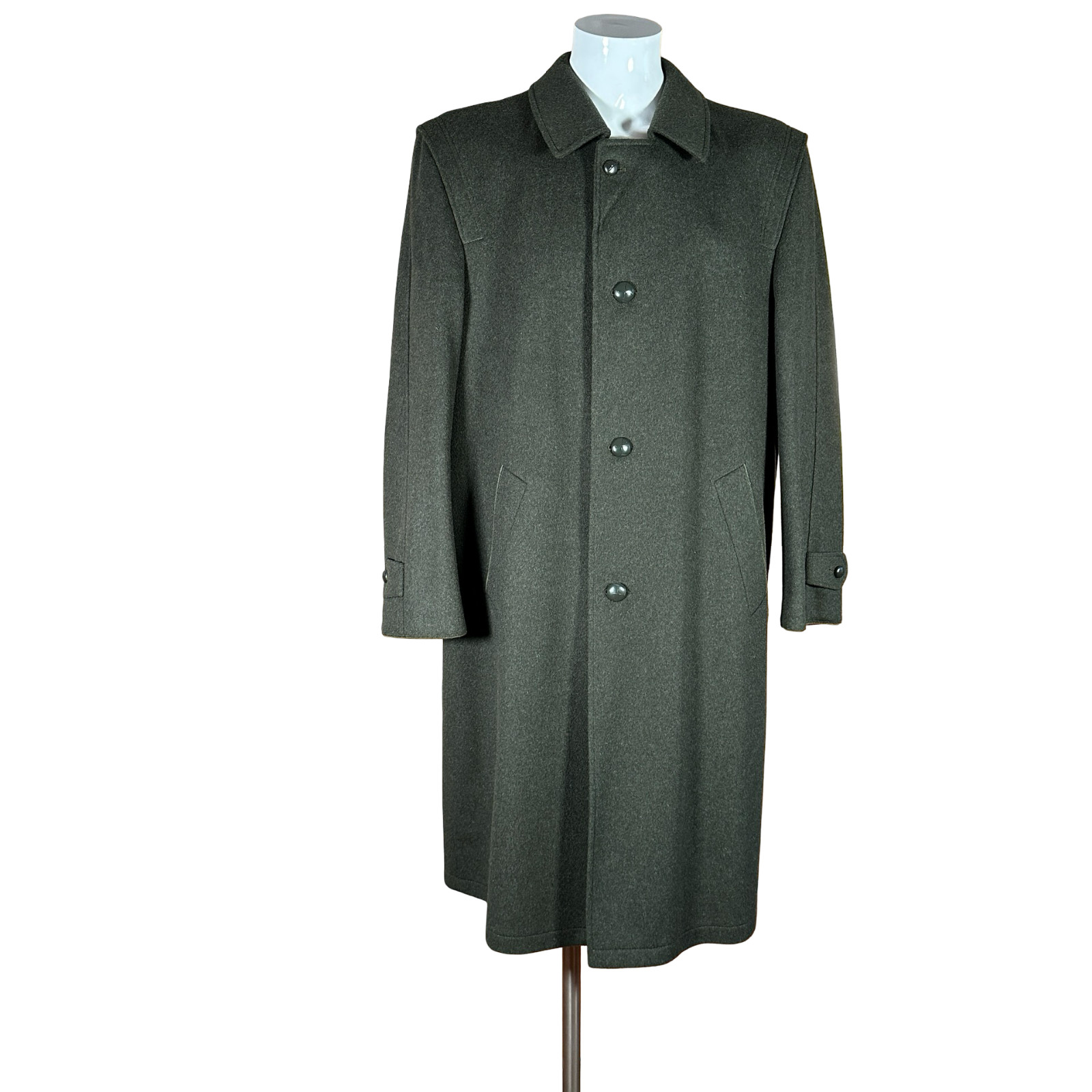 Steinbock Himalaya Loden Vintage Coat Mens Virgin Wool Austria 52 IT XL