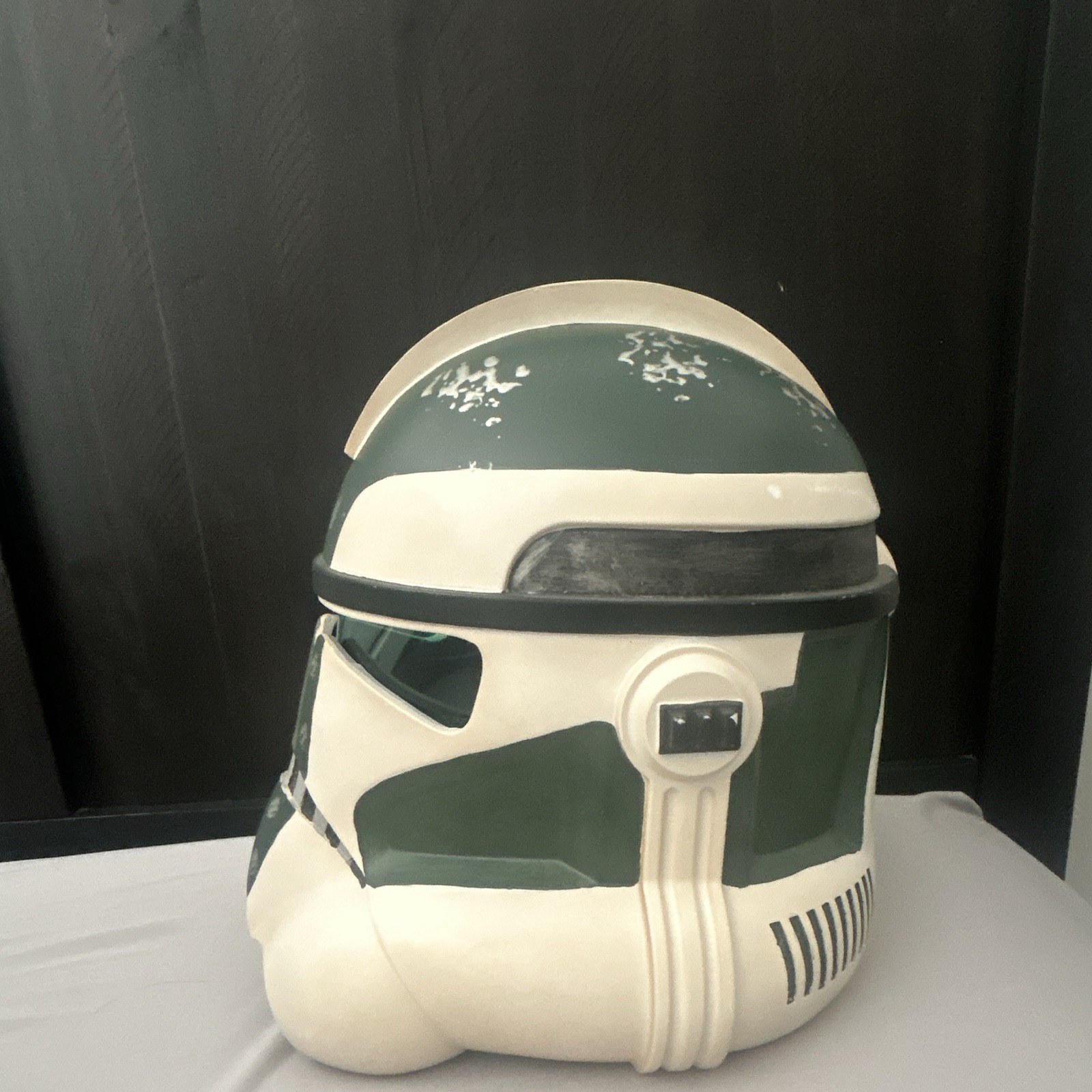 Star Wars Clone Trooper Full Face Helmet Mask, Green/White, Adult Unisex