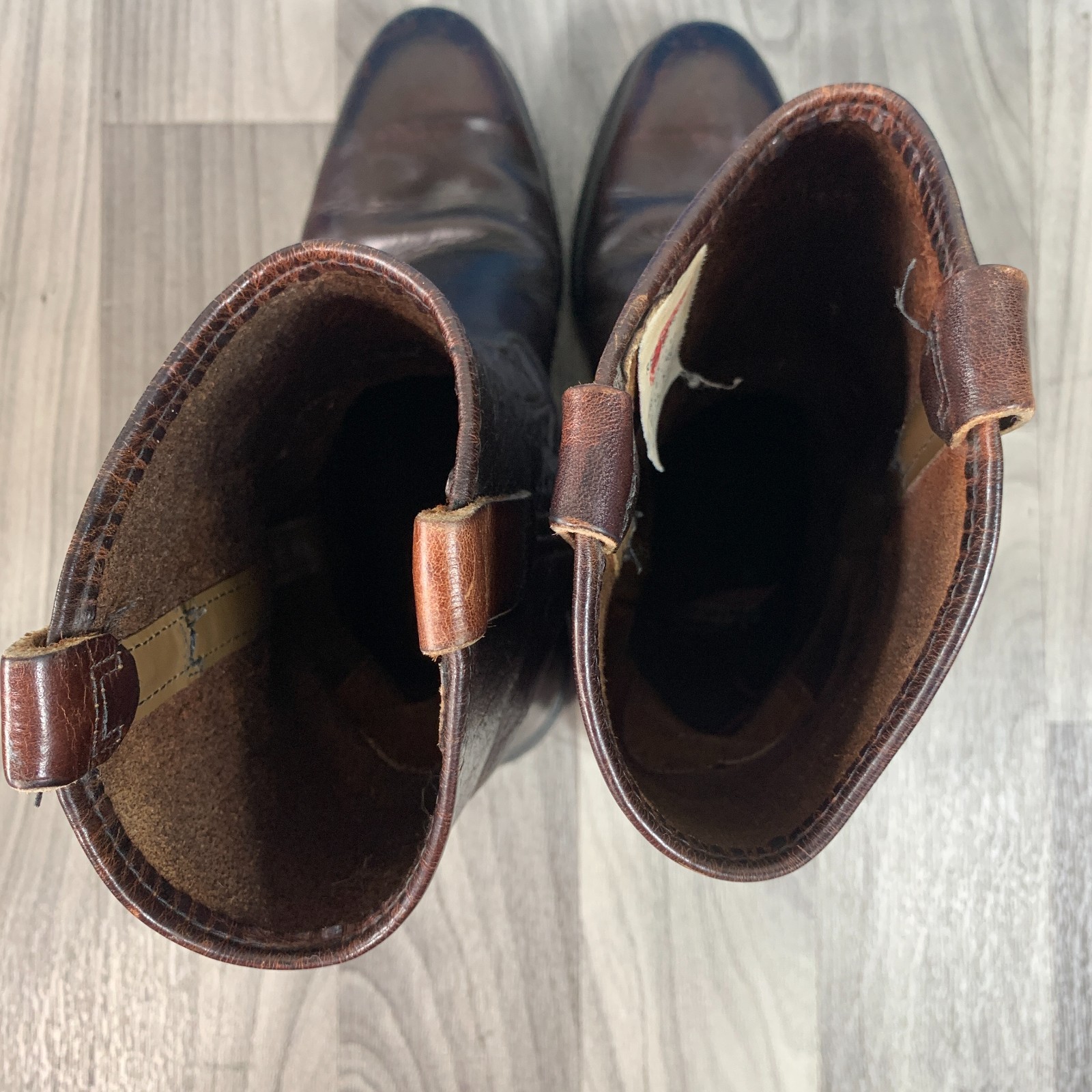 Red Wing Pecos Brown Leather Pull On Work Boots USA Mens 8.5D
