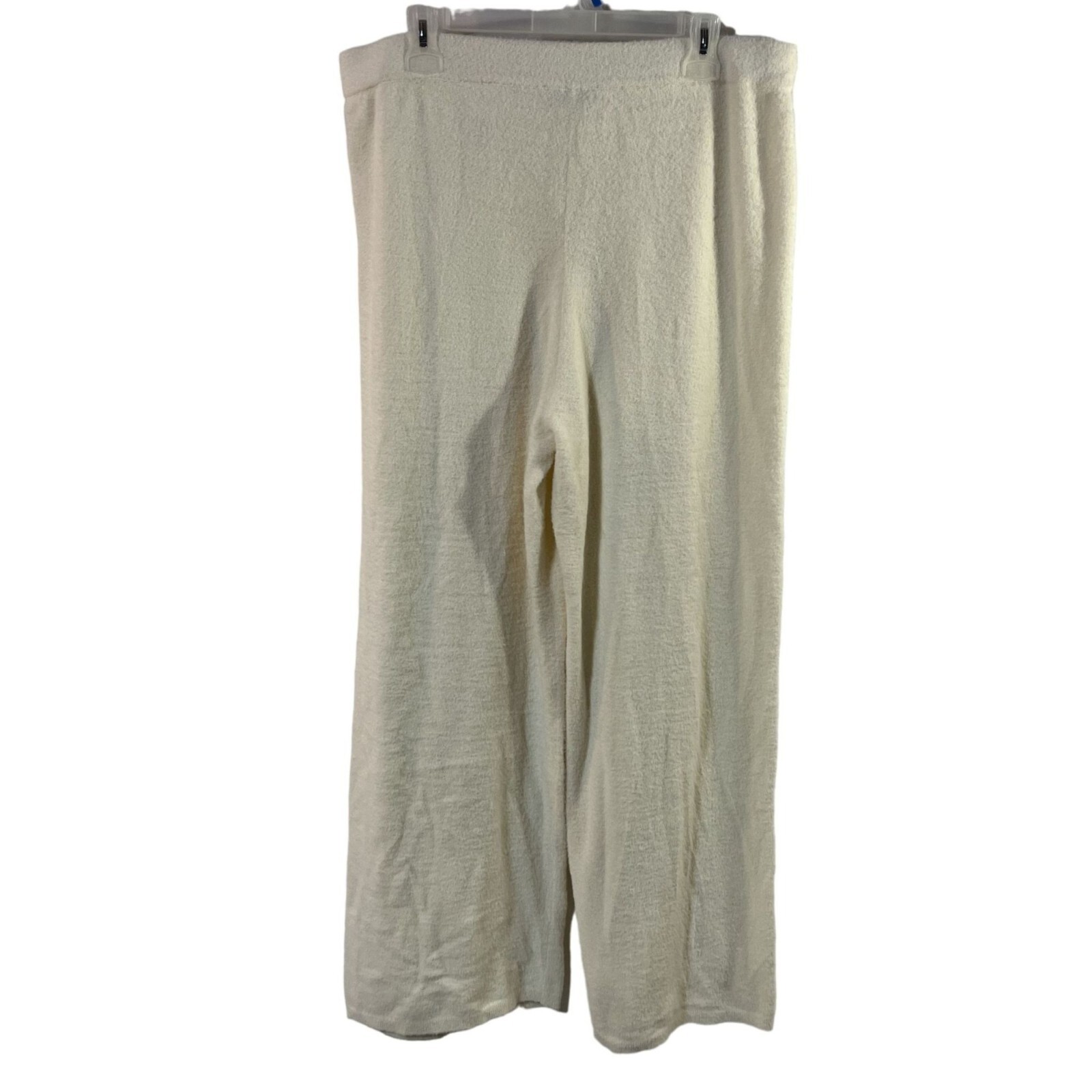 Encore by Idina Menzel Regular Cloud Wide Leg Pant Oyster Large A550329