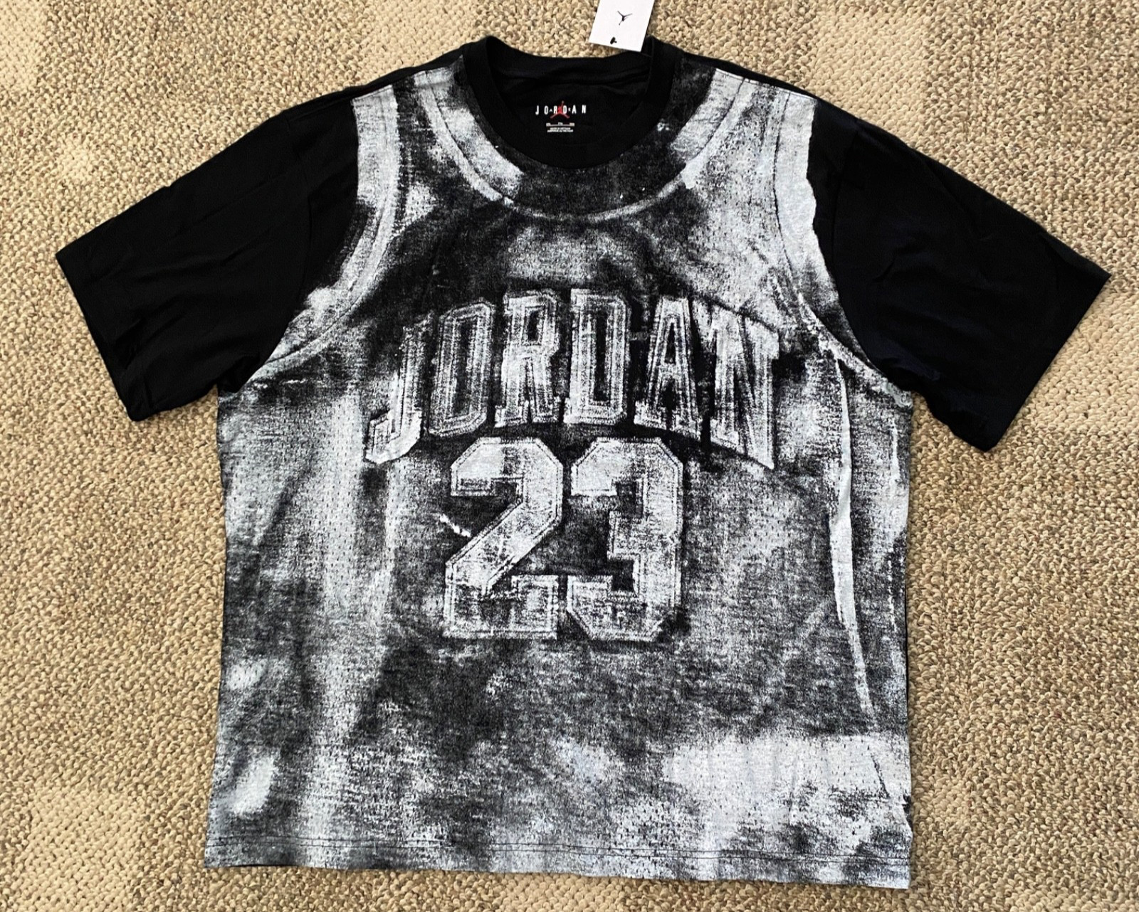 Air Jordan Nike Brooklyn Overprint Tee SS Shirt T-Shirt HQ8930-010 Men’s XXL