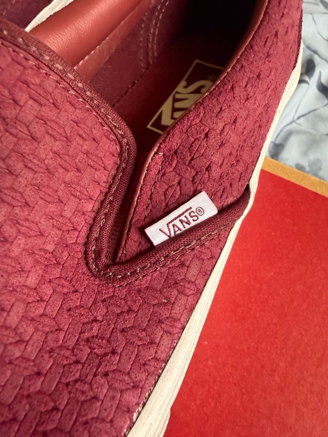 Vans Classic Slip-On Suede Embossed Weave Port Royale/True White