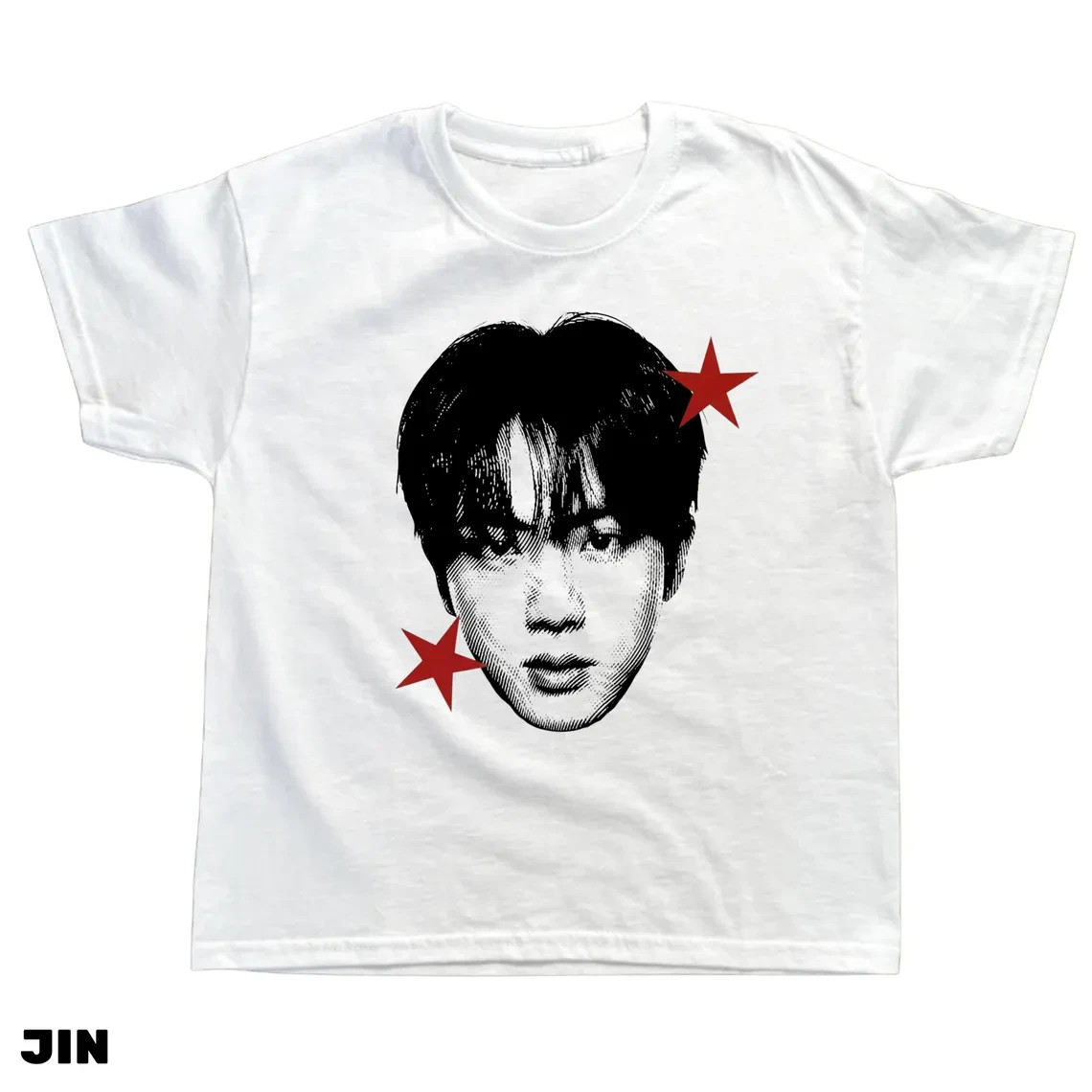 Idol Inspired Baby Tee Korean Pop Fan Graphic Casual Top