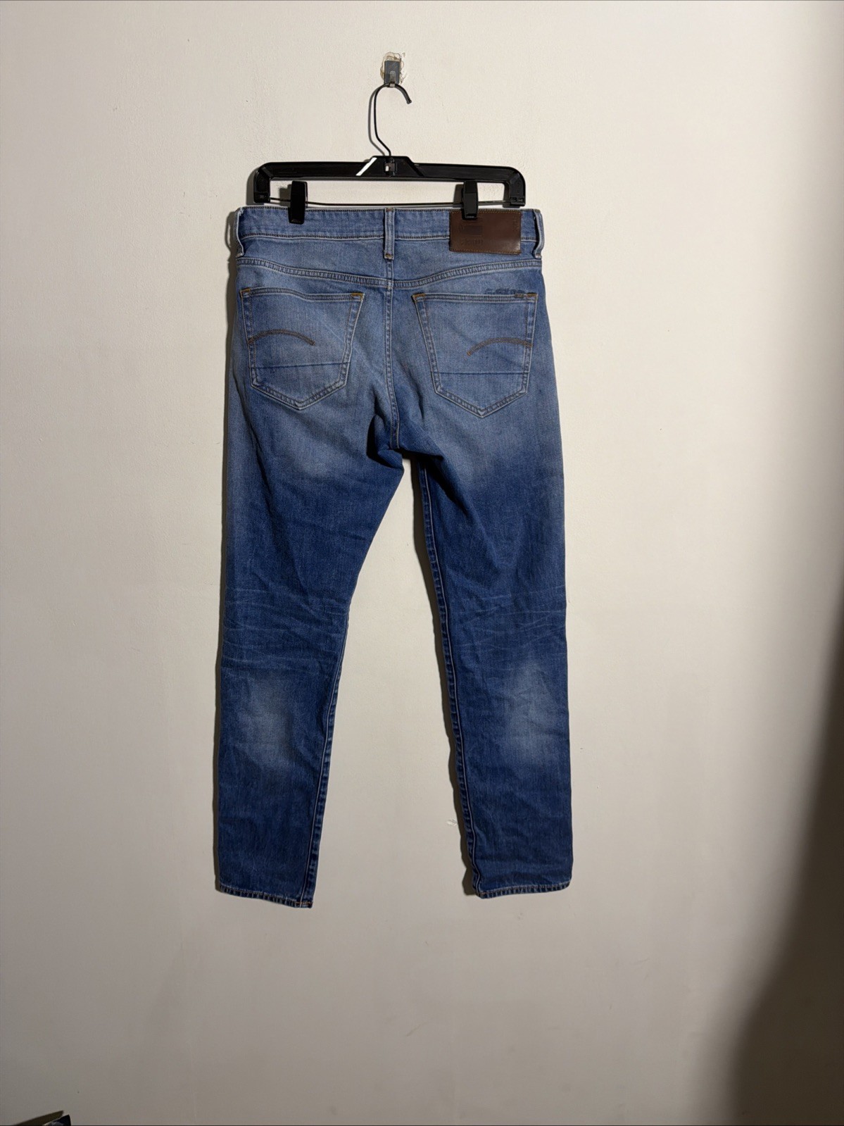 EUC MEN’S G RAW 3301 SLIM BLUE JEANS DENIM SIZE 30 WAIST 32 30×32 PANTS