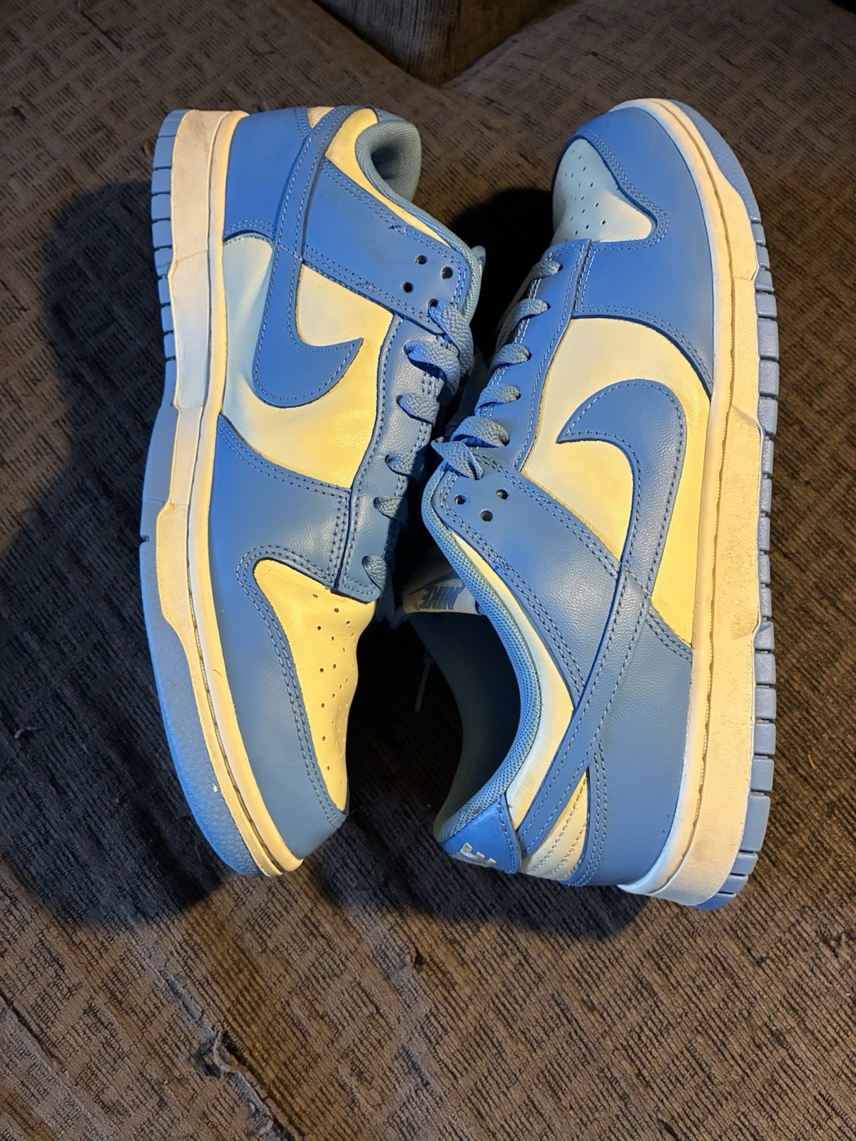 Nike Dunk Low Men’s Sneakers University Blue UNC, Size 11.5 No Box