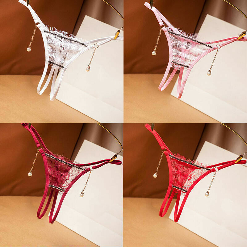 ☆USA☆ Sexy Women Lace Thong G-string Panties Lingerie Underwear Crotchles T-back