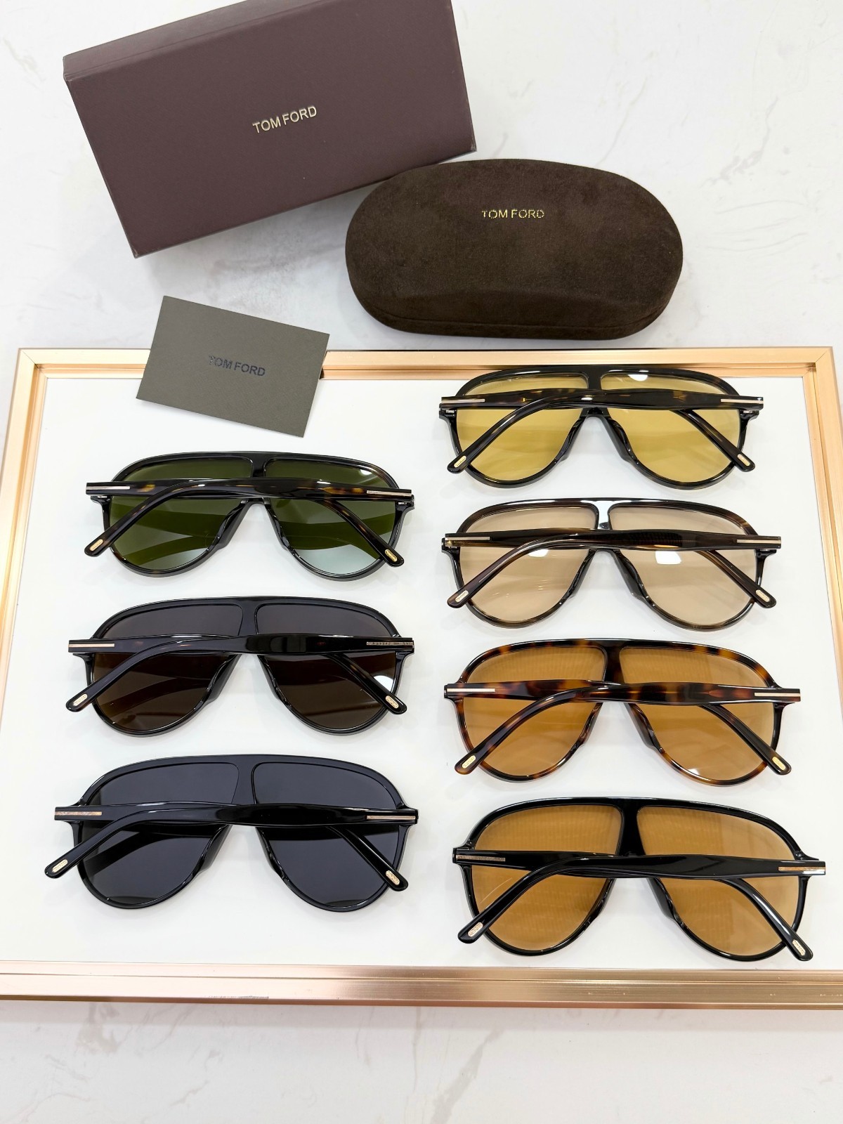 TOM FORD FT1211 Sunglasses Black Brown 65□05-140 With Case