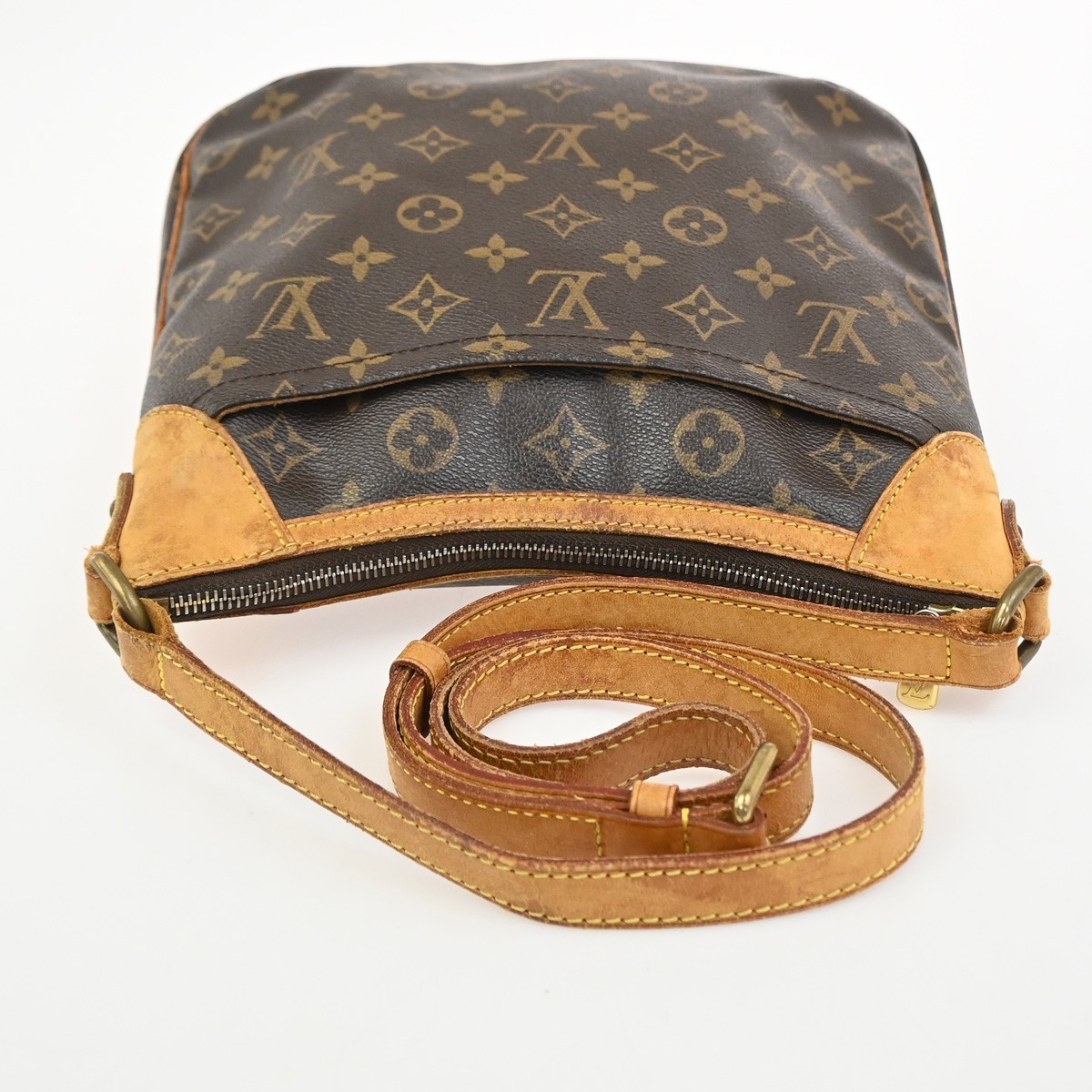 LOUIS VUITTON Odeon PM Shoulder Bag Monogram Leather Brown France M56390 79PA225