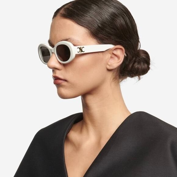 NEW CELINE CL40194U 25A IVORY/SMOKE AUTHENTIC SUNGLASSES 52-22-145