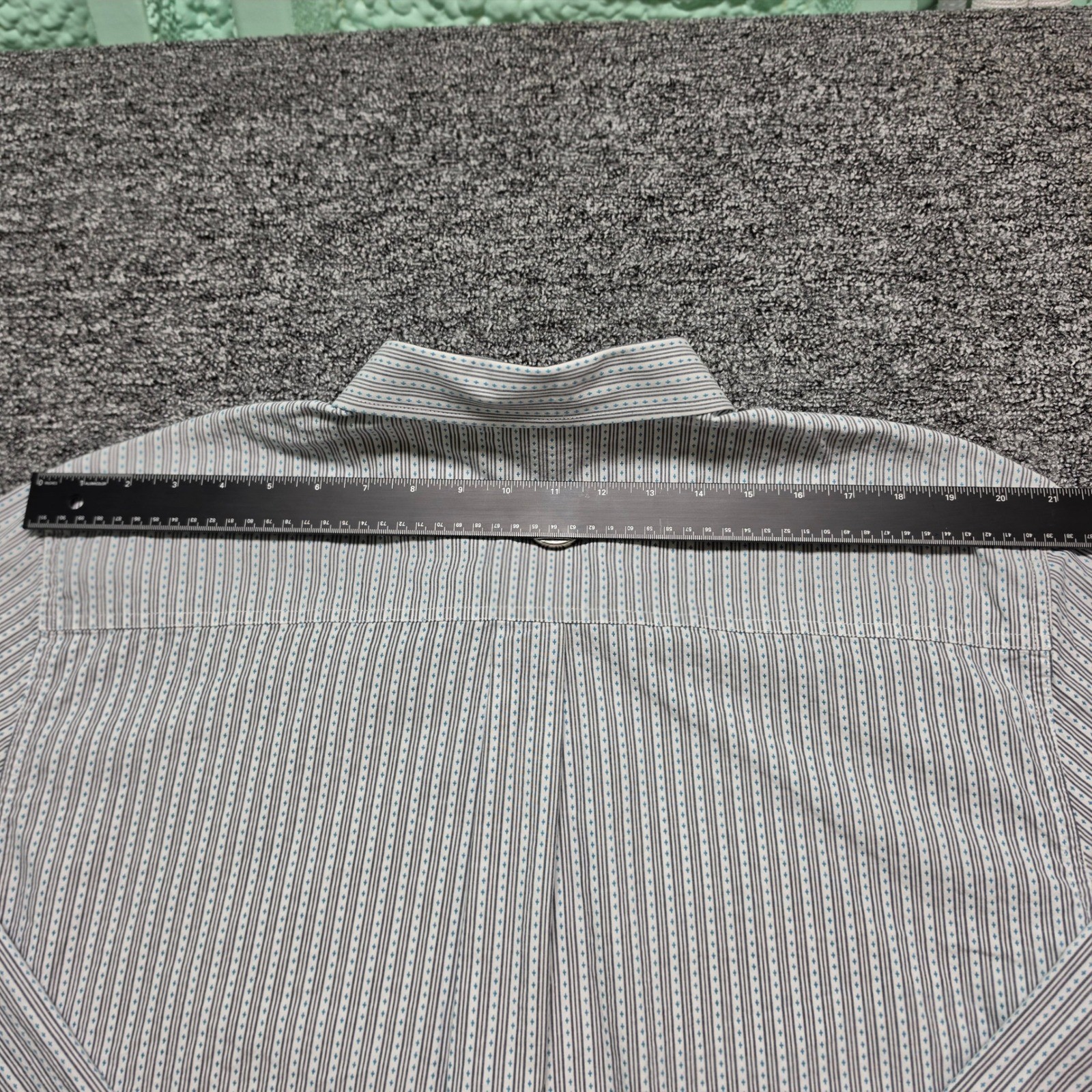 Button Down Shirt Cody James XL Mens White Blue Excellent Striped Western Core