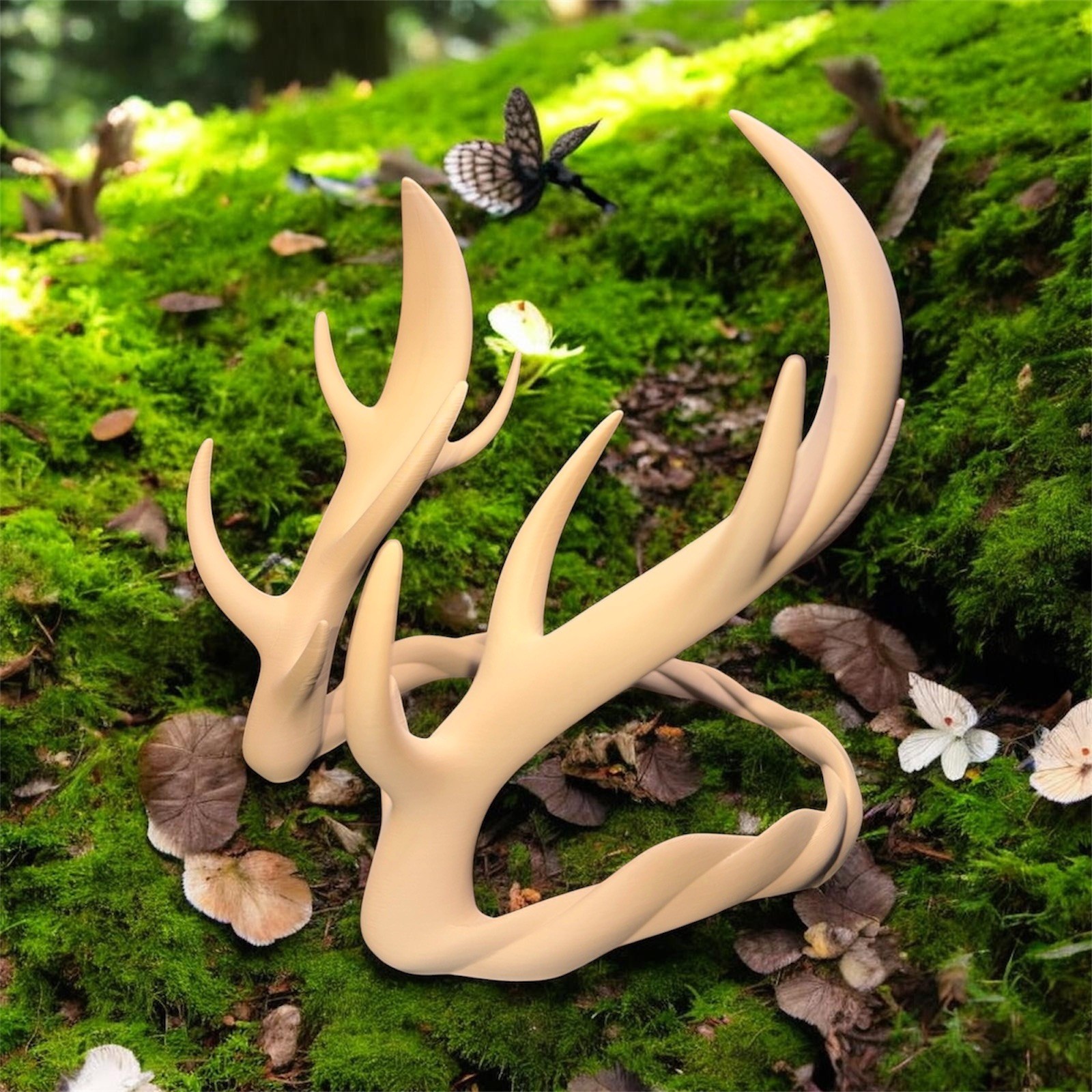 Deer Antler Headband Adjustable Horns Crown 3D Printed Renaissance Handmade