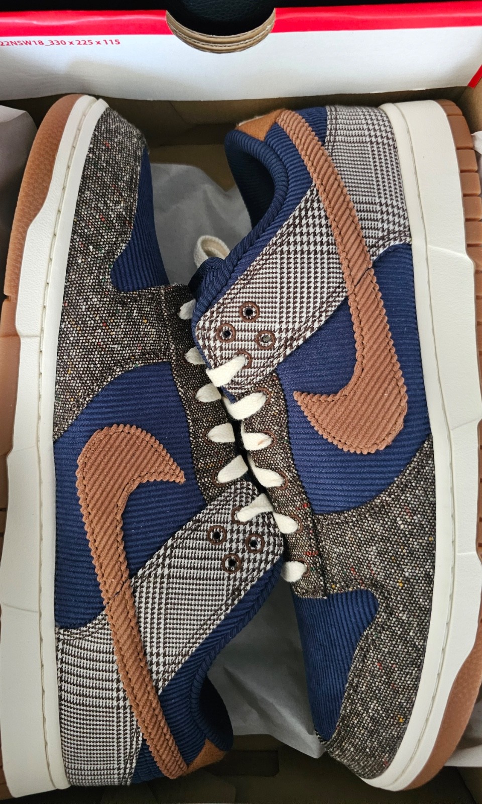 Nike Dunk Low PRM Midnight Navy/Ale Brown MEN’S Size 12 DS FQ8746410