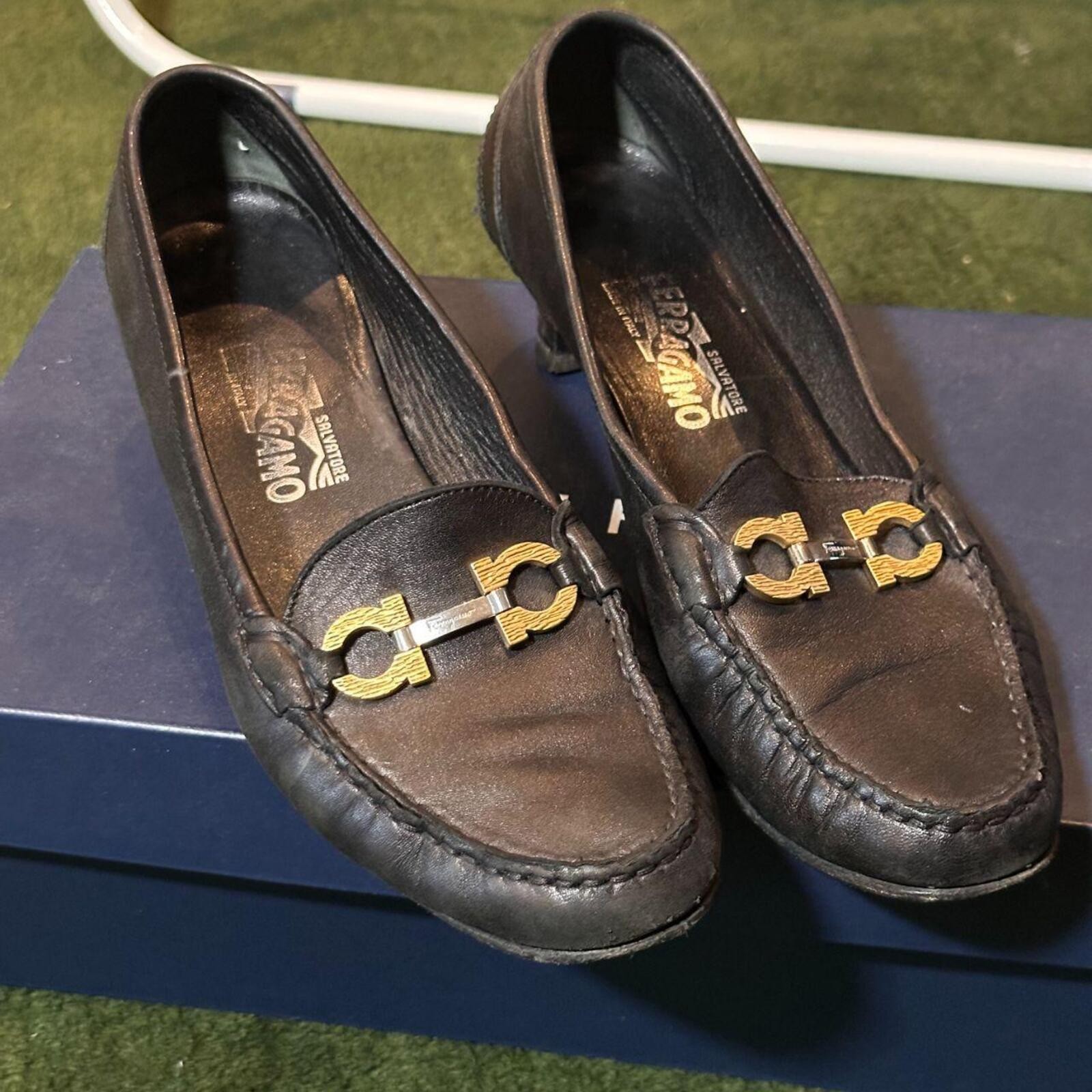 Salvatore Ferragamo Women’s Black Loafer
