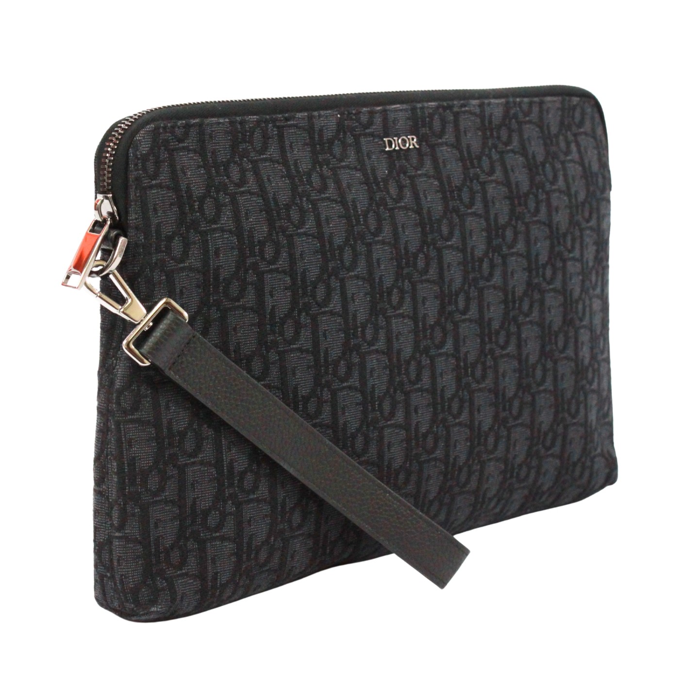Dior 2OBCA251YSE oblique pouch Clutch bag leather mens