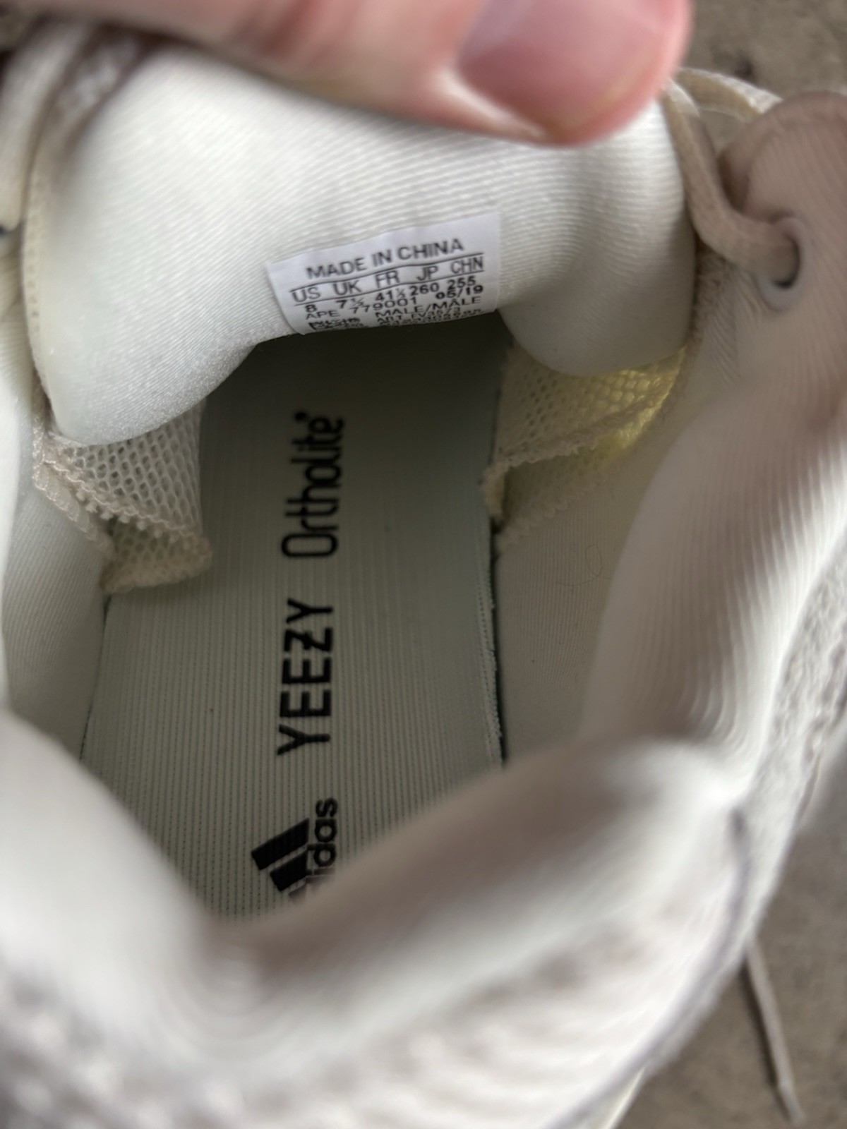 adidas Yeezy 500 Bone White Shoes Mens Size 8
