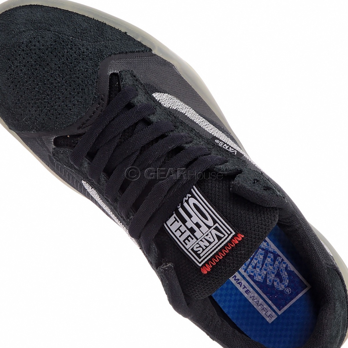 Vans EVDNT UltimateWaffle Mens Skate Shoes, Black Blue, Size 8.5