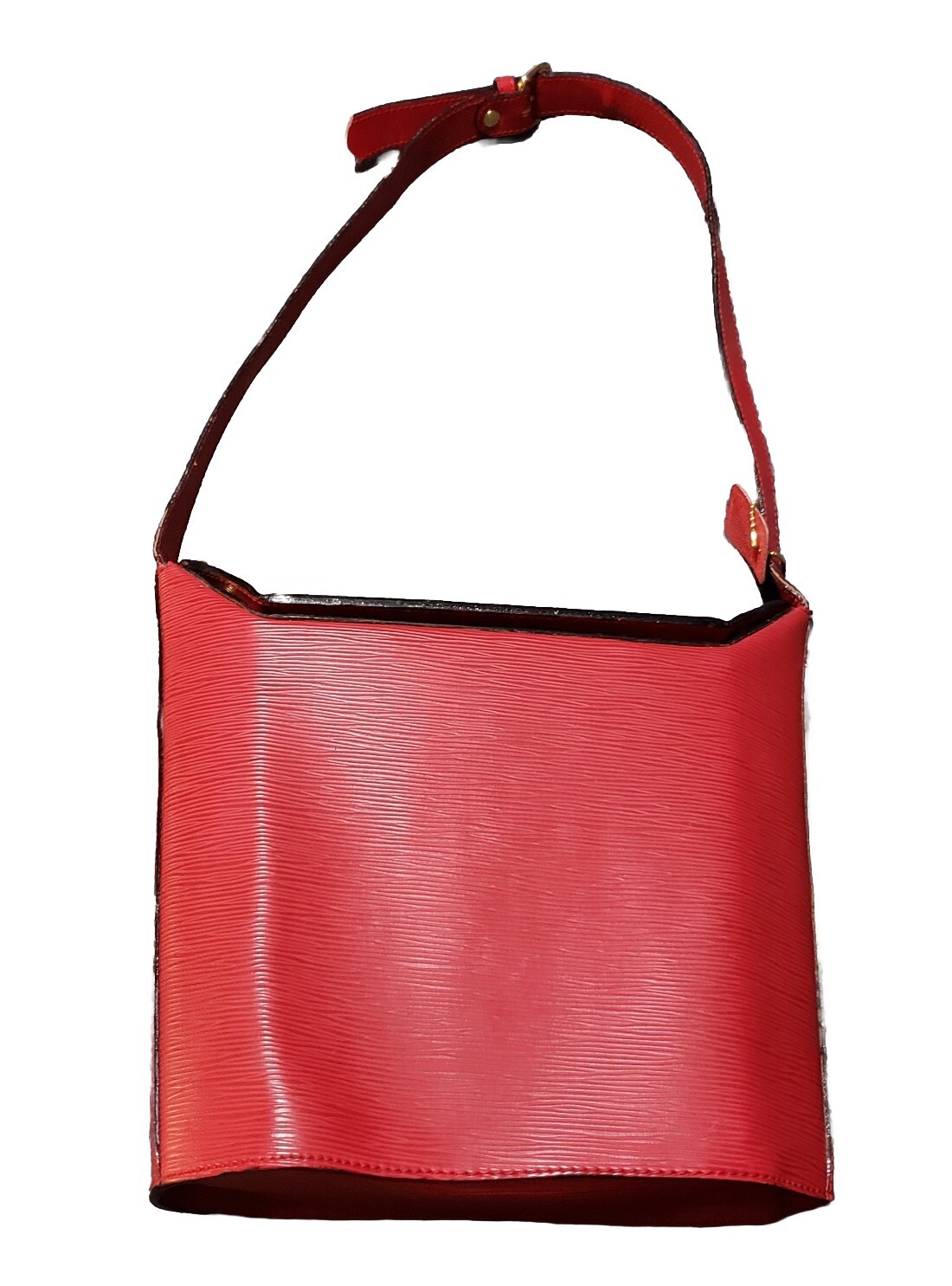 Lorenti Moda Italiana Red Square Box Cross Body Purse Shoulder Bag ~9.5″ x ~8.75