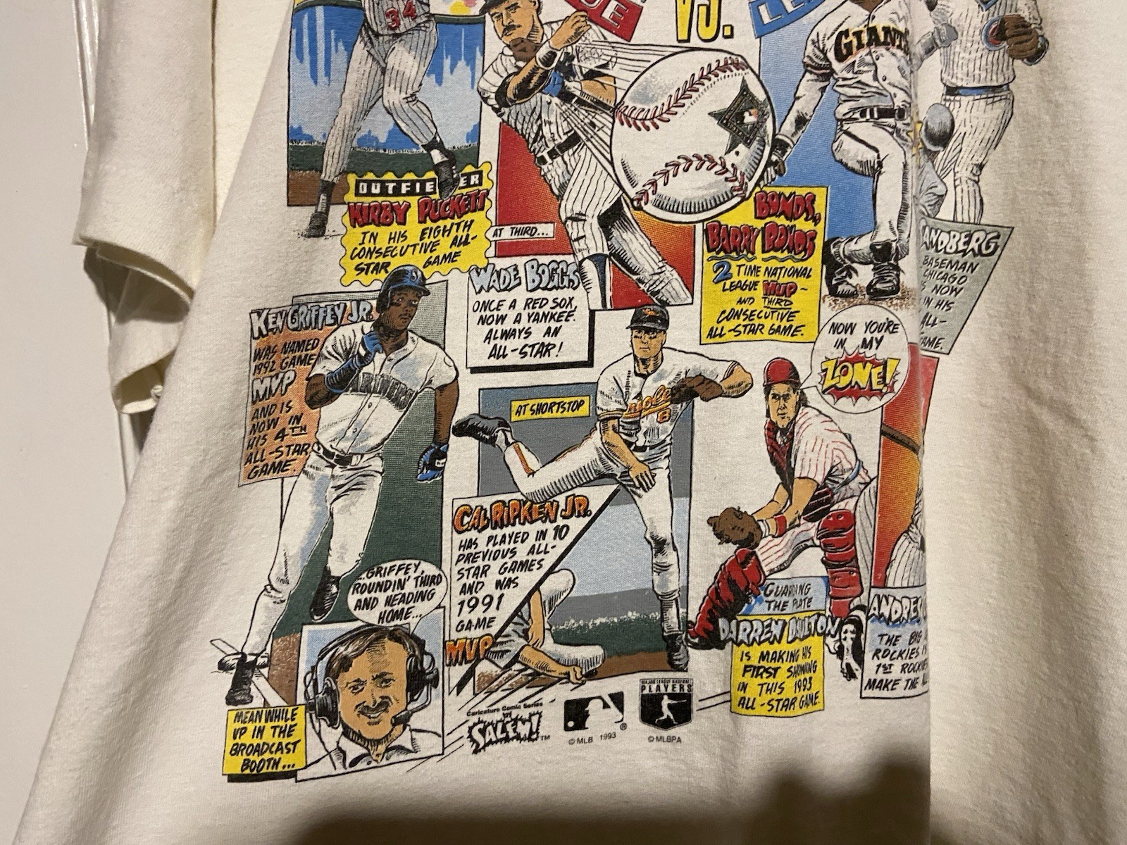 1993 MID SUMMER CLASSIC All Star Game T-Shirt — 90s MLB RARE VINTAGE — XL