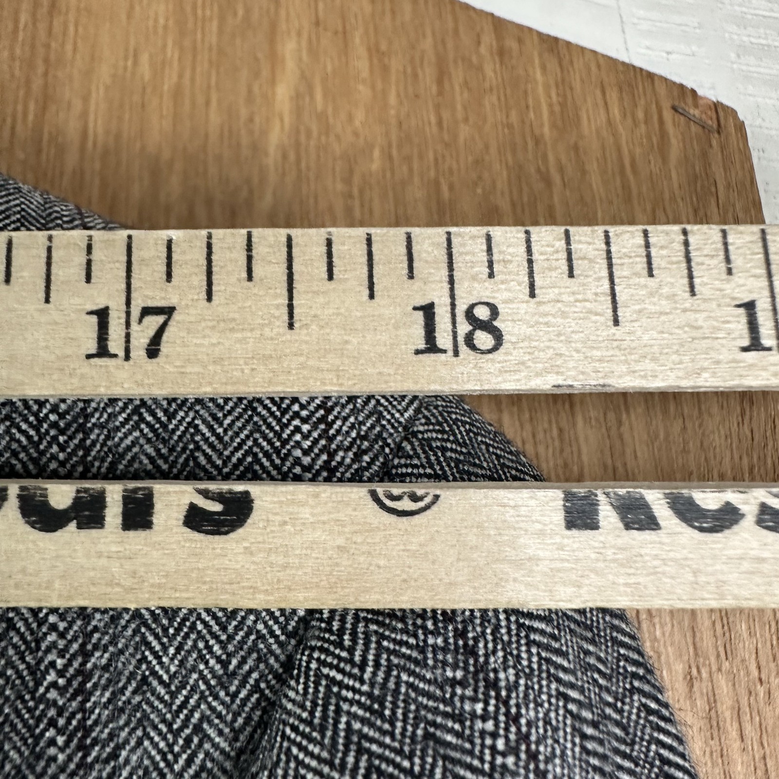 VTG Hart Schaffner Marx Suit Mens 40L Gray Pinstripe 2 Button Wool 34×32 Tweed