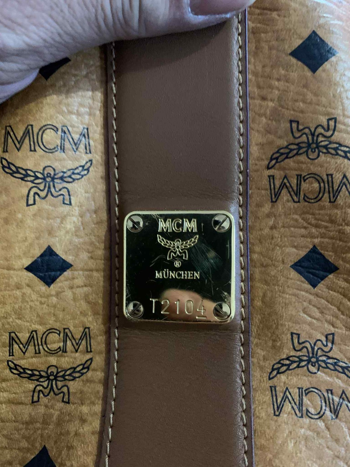 mcm handbag t2104 brown (BYT8)