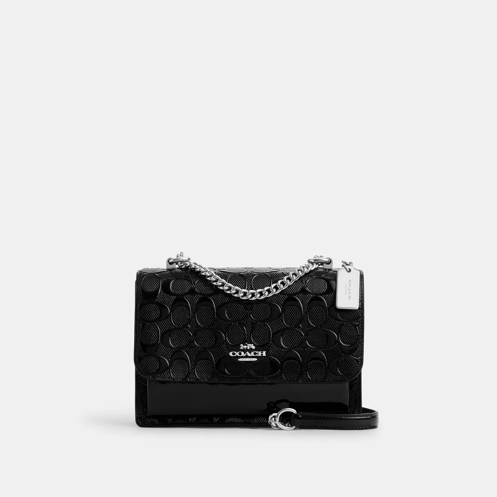NWT Coach CDY99 Klare Crossbody Bag In Signature Patent Leather Smooth Leather