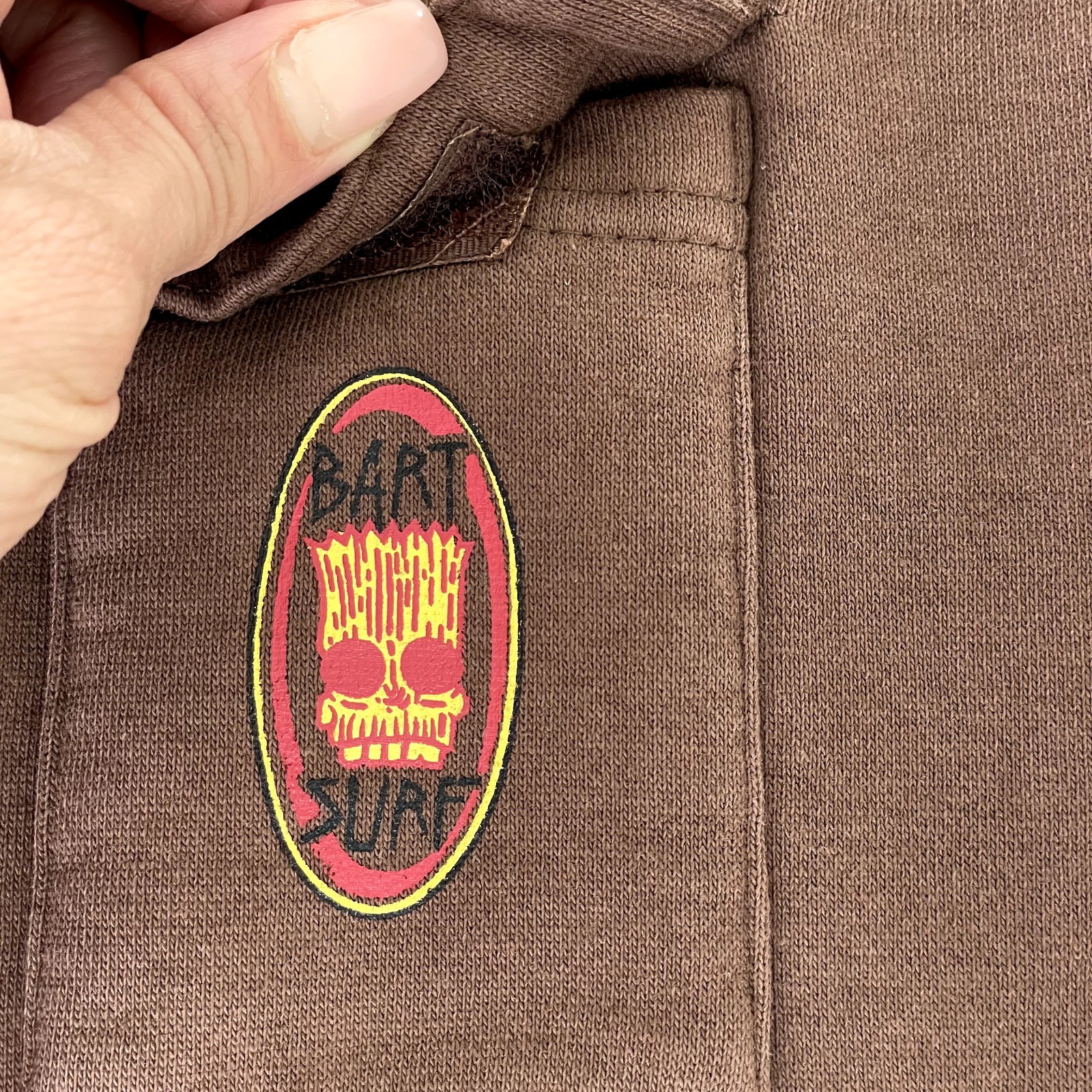Calhoun Sportswear 2007 The Simpsons Locals Hoodie Sweatshirt Men XL Brown Heavy