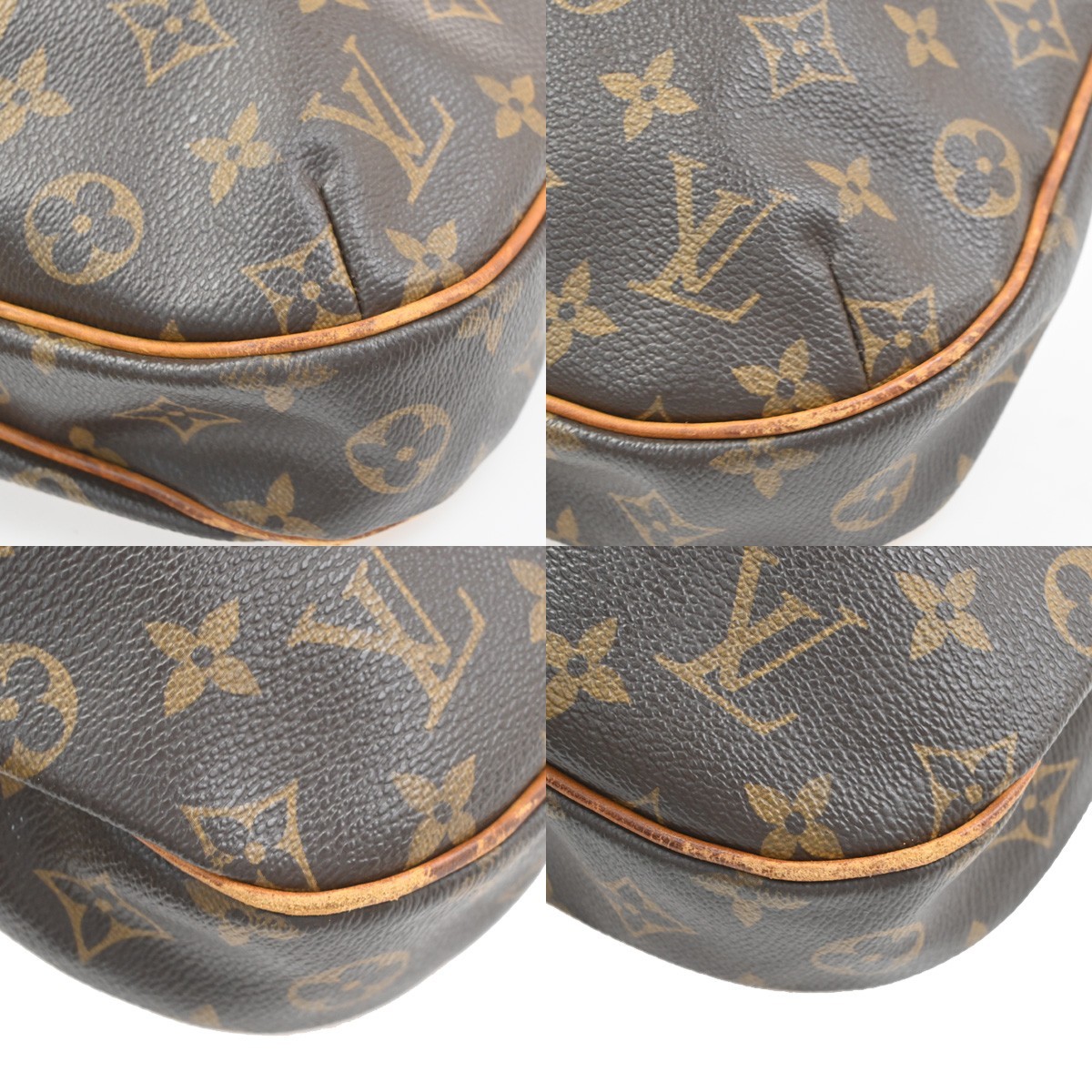 LOUIS VUITTON Odeon PM Shoulder Bag Monogram Leather Brown France M56390 79PA225