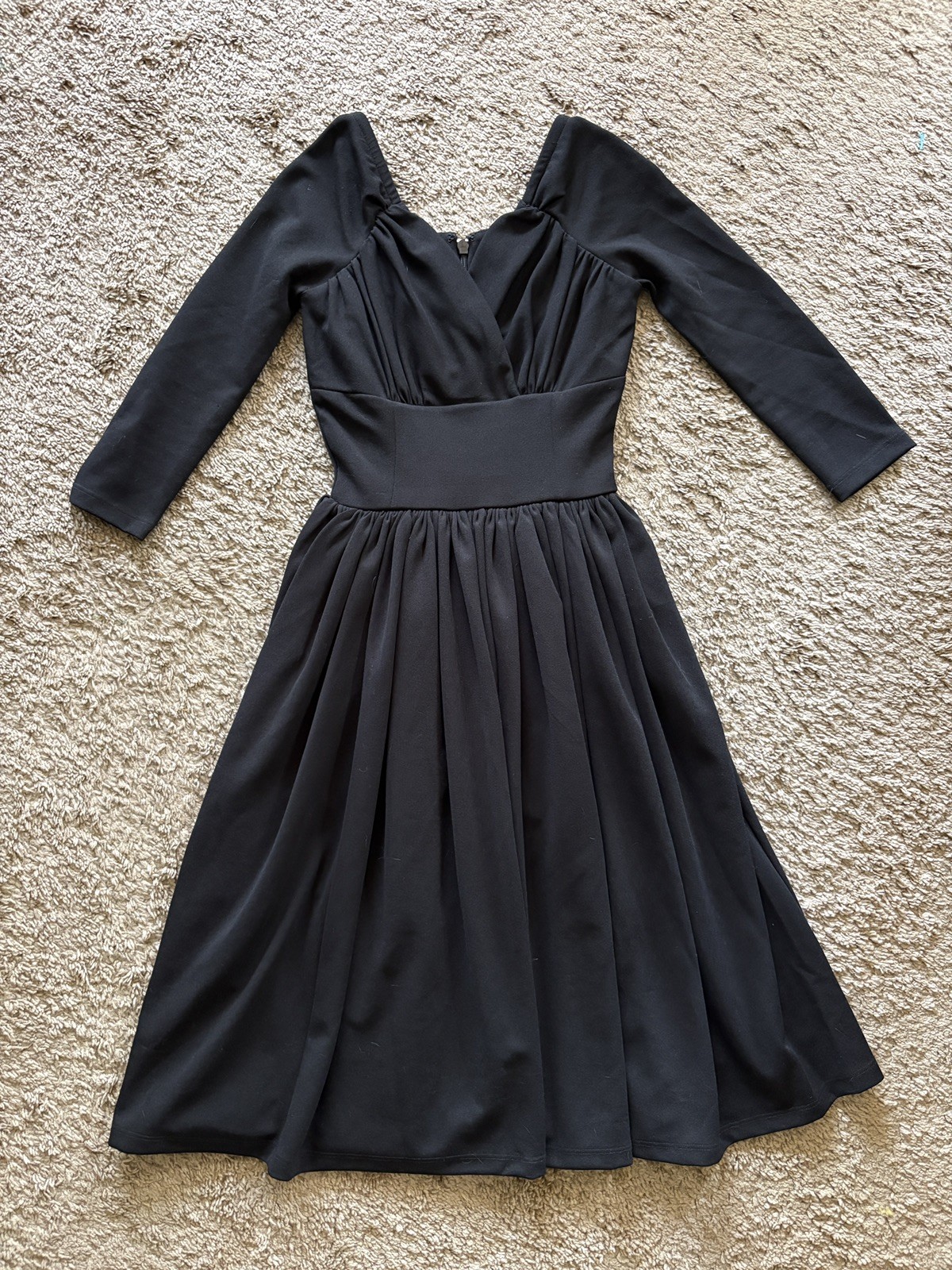 Vixen by Micheline Pitt Starlet Swing Dress Pinup Rockabilly Black XS