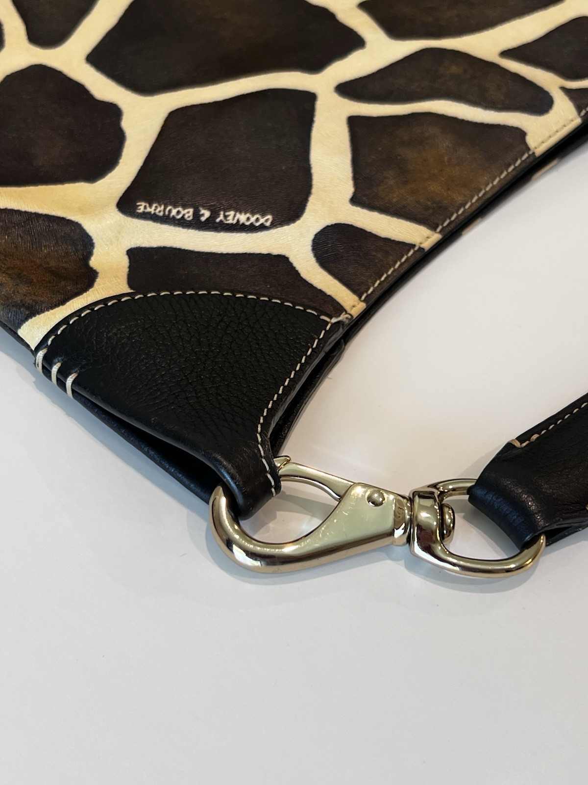 Dooney & Bourke Giraffe Animal Print Shoulder Bag Zip, Detachable Strap
