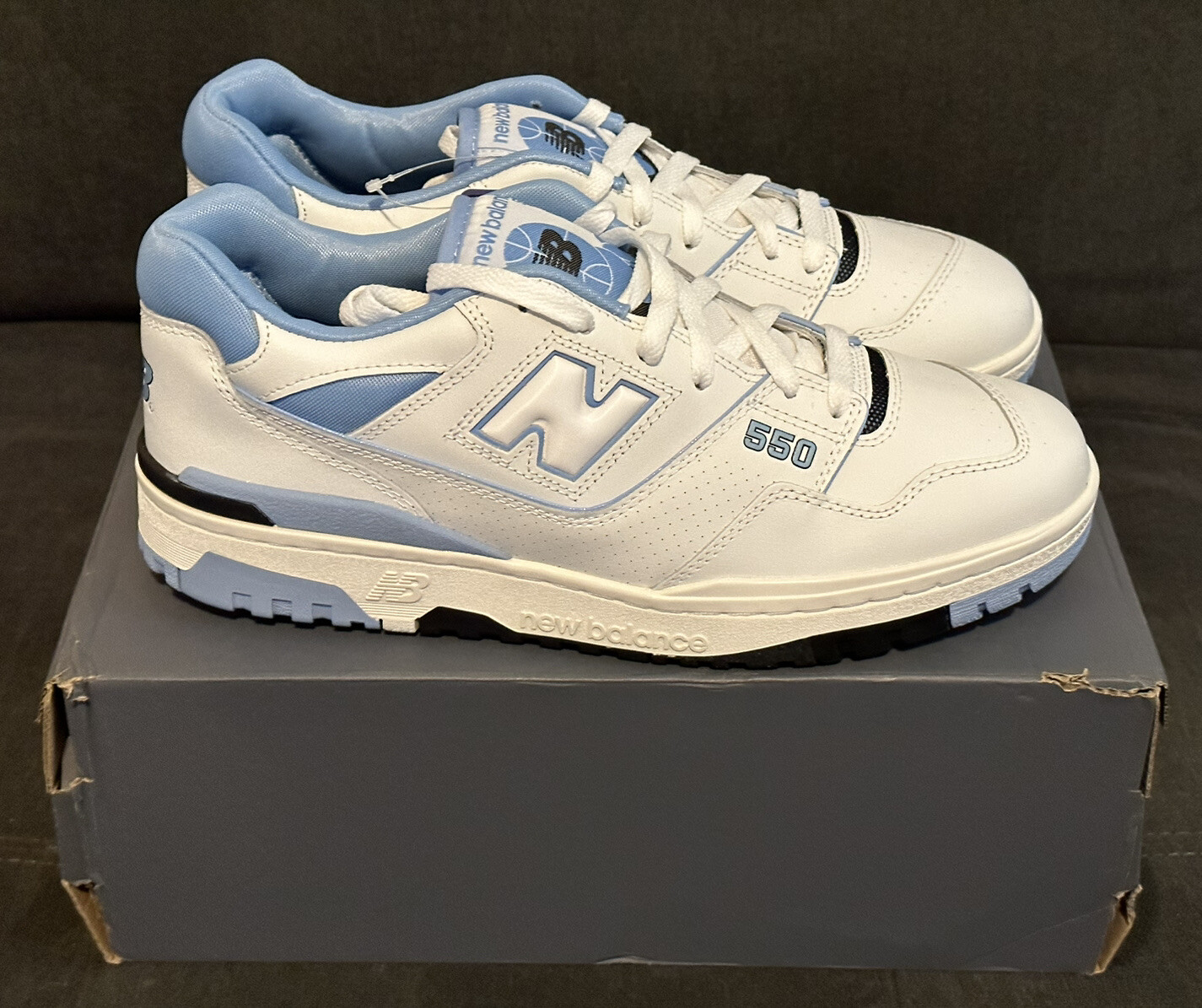 New Balance 550 (Size 12) UNC 2022 White University Blue BB550HL1
