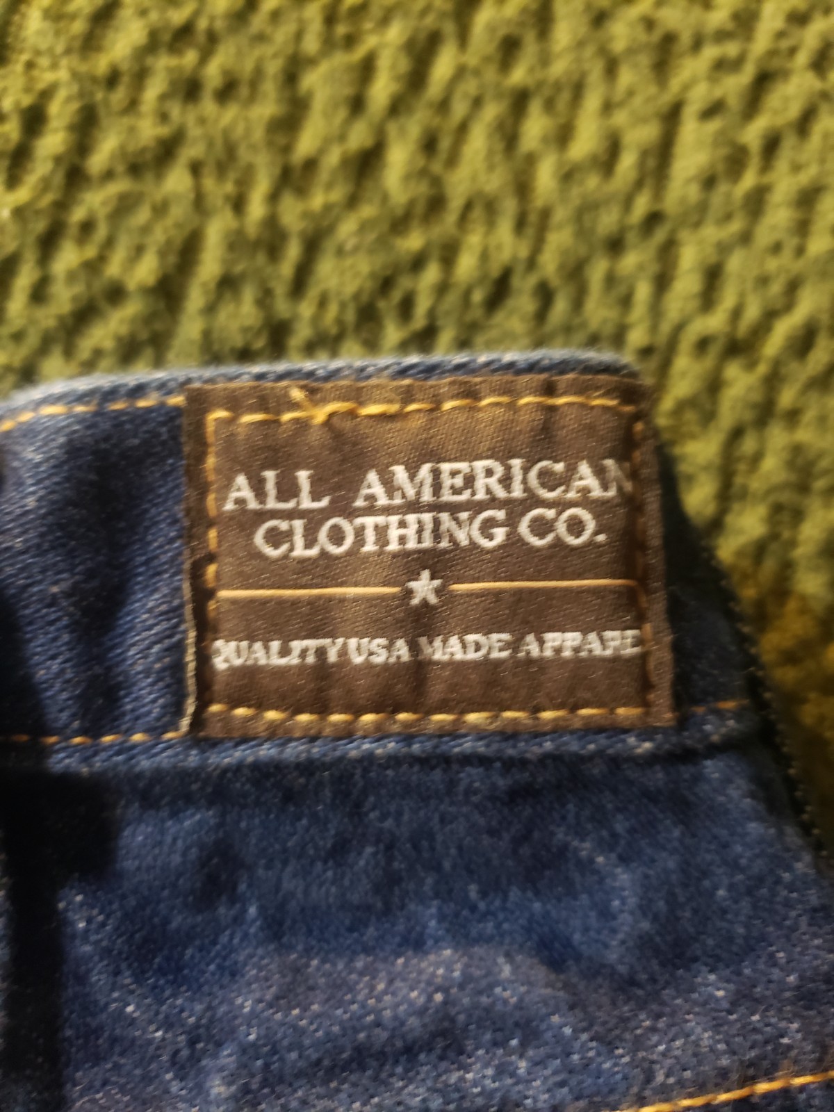 All American Clothing Co Jeans Men’s 34×34 Made In The USA Gusset Bootcut