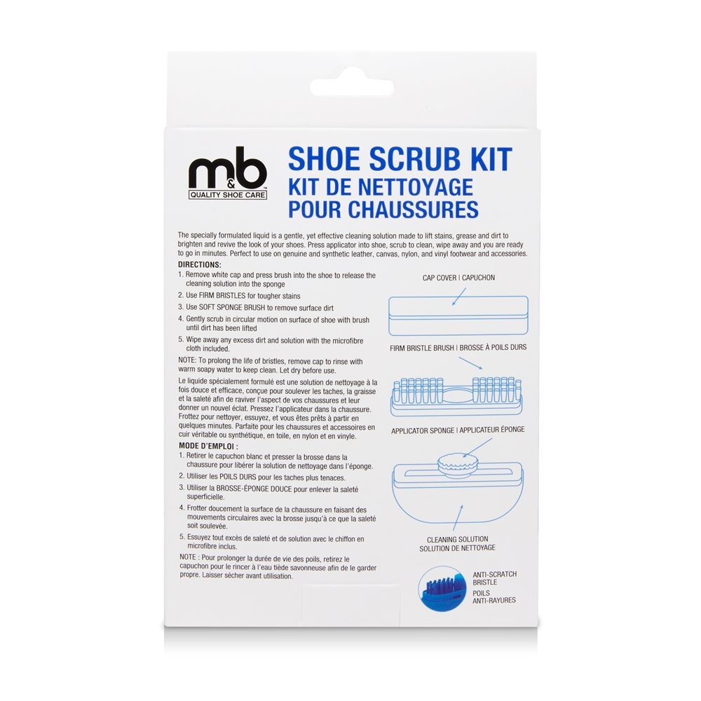 Moneysworth and Best Shoe Scrub Kit | Cleaning Solution and Microfiber Cloth