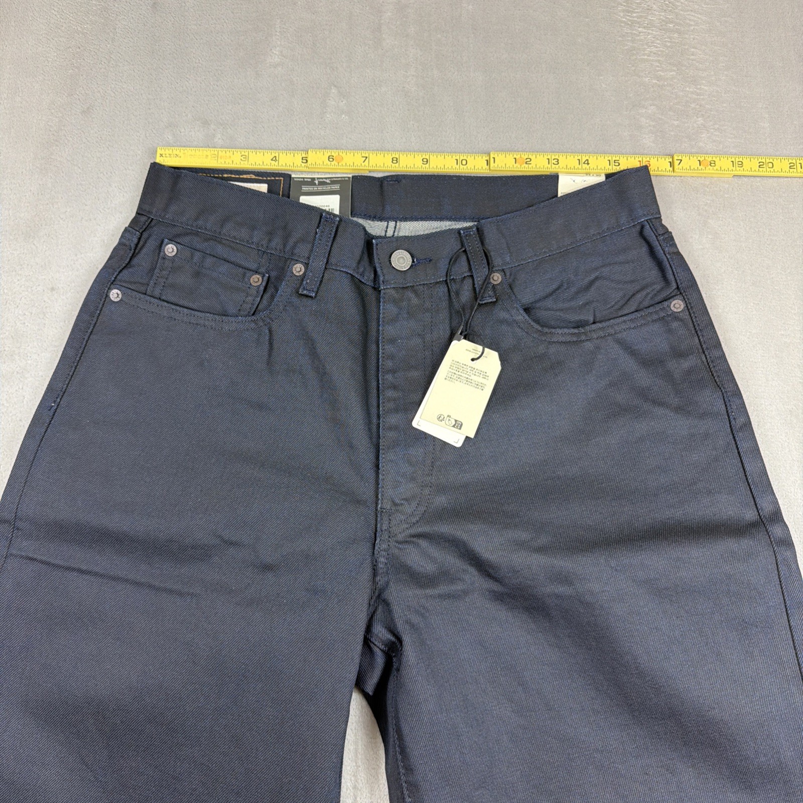 Levi’s Premium 578 Baggy Coated Denim Jeans Men’s Size 33×30 Blue Cotton Y2K