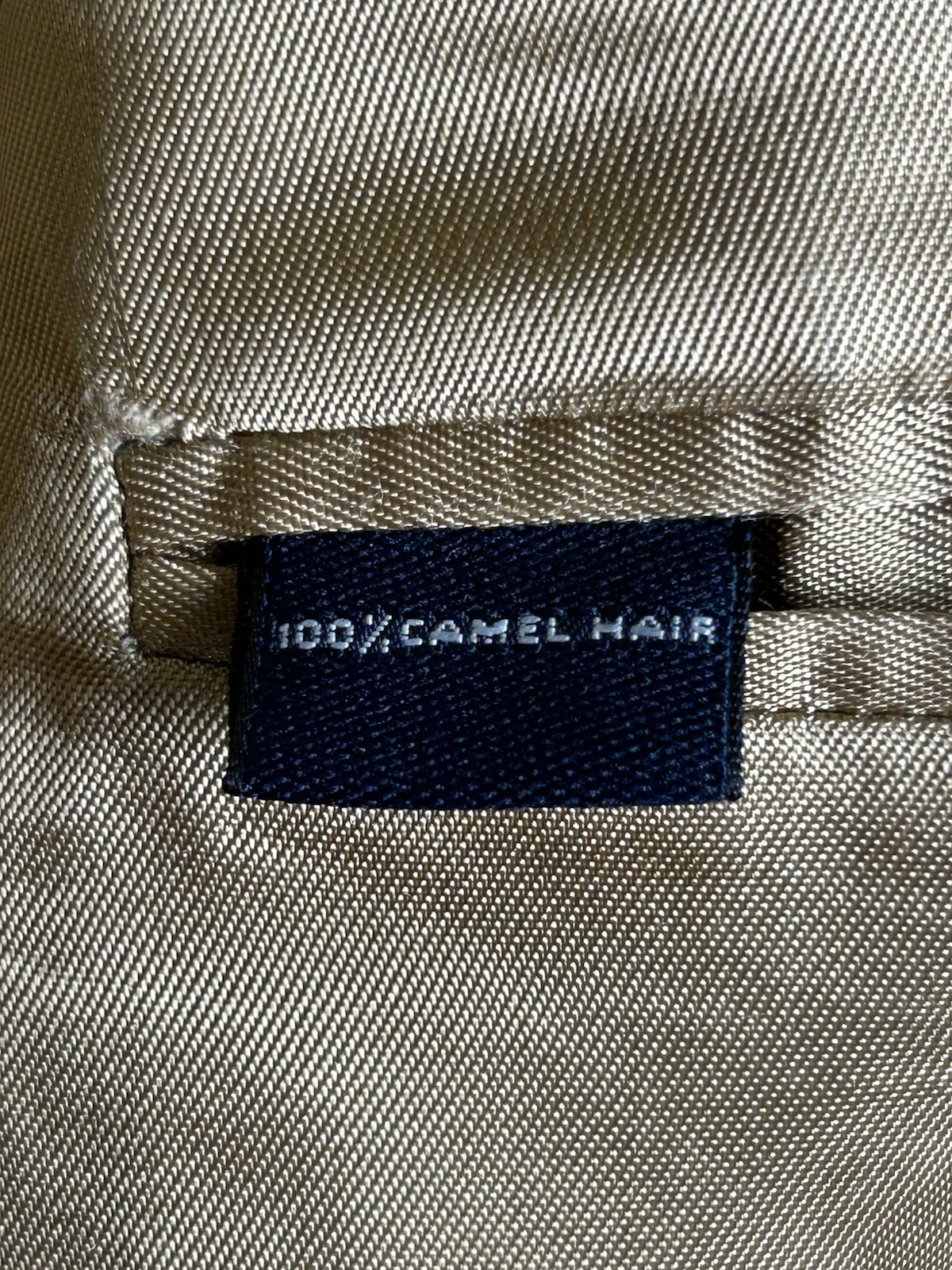 BROOKS Brothers 100% Camel Hair Jacket Blazer Sport Coat Beige 42R 42