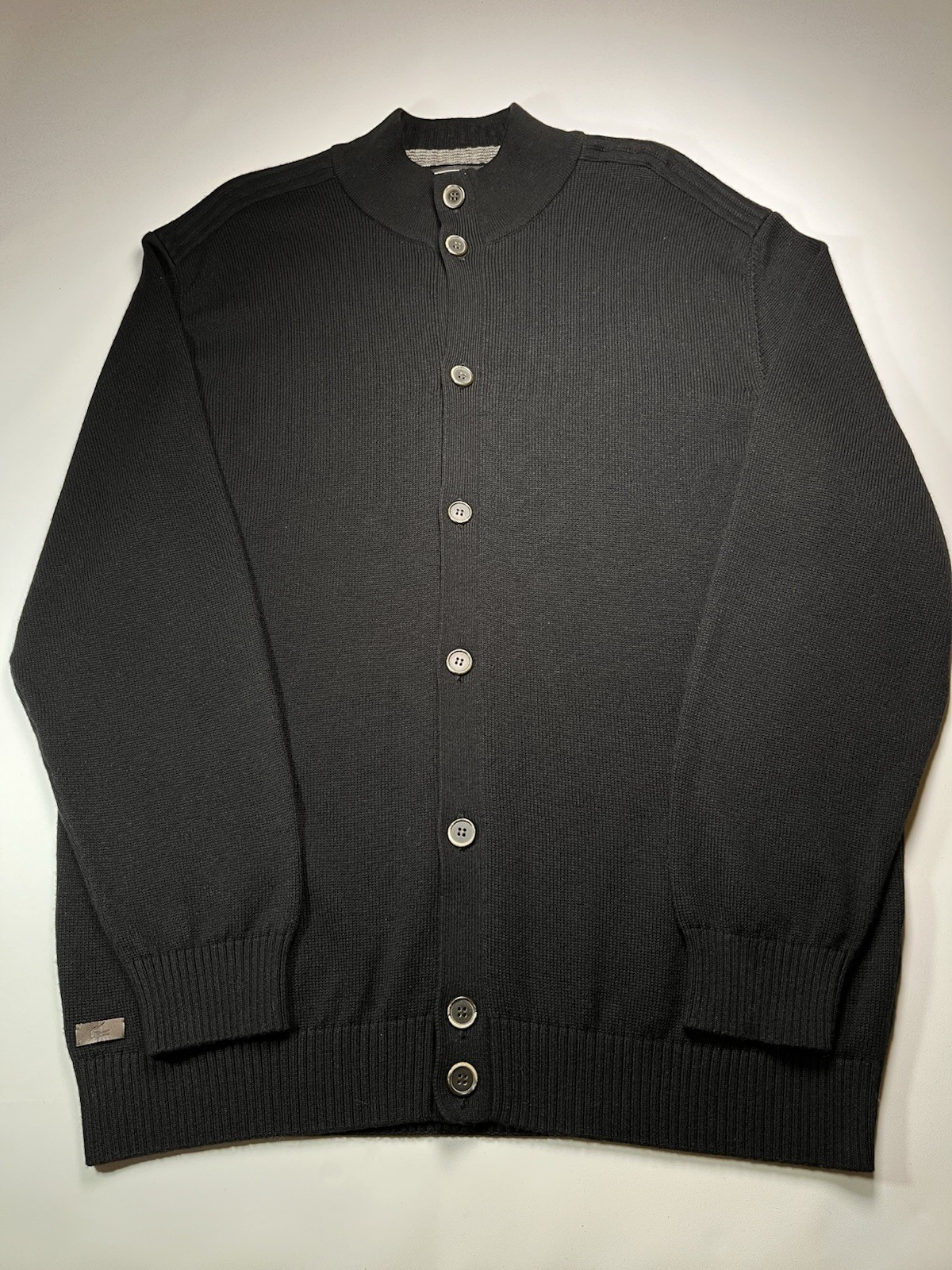 Lacoste Black Label Wool Cotton Cardigan Extra Soft Jumper Men’s XXXL [353]