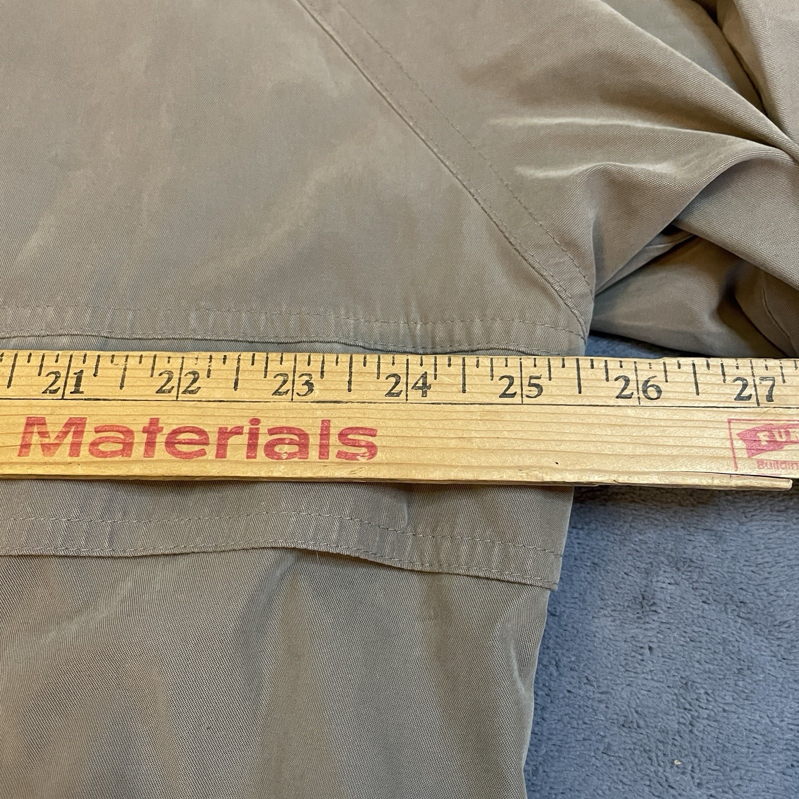 Vintage Weatherproof Canvas Jacket Coat Men’s XL Beige/Tan Full Zip Hood Pockets
