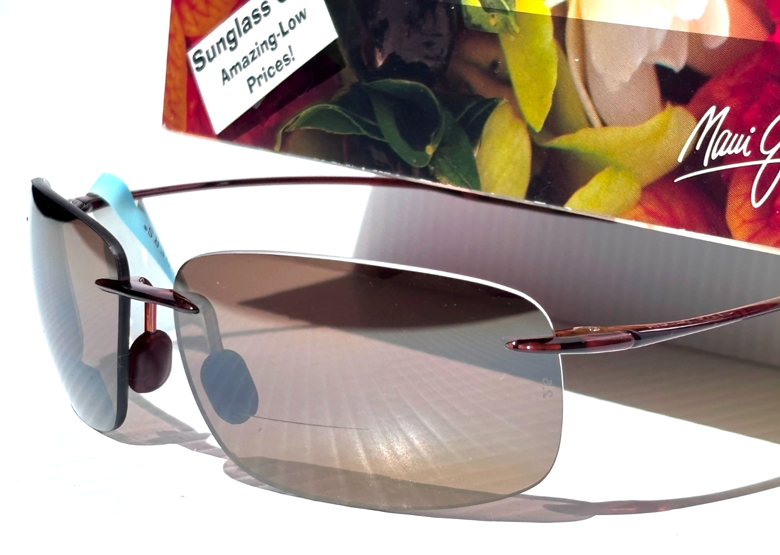 Maui Jim BREAKWALL Rootbeer POLARIZED HCL Bronze 2.5 READER Sunglass H422-2625