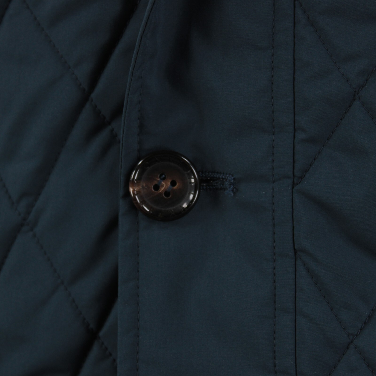 Luciano Barbera NWD 100% Polyester Quilted Jacket Size 50 (40 US) In Solid Blue