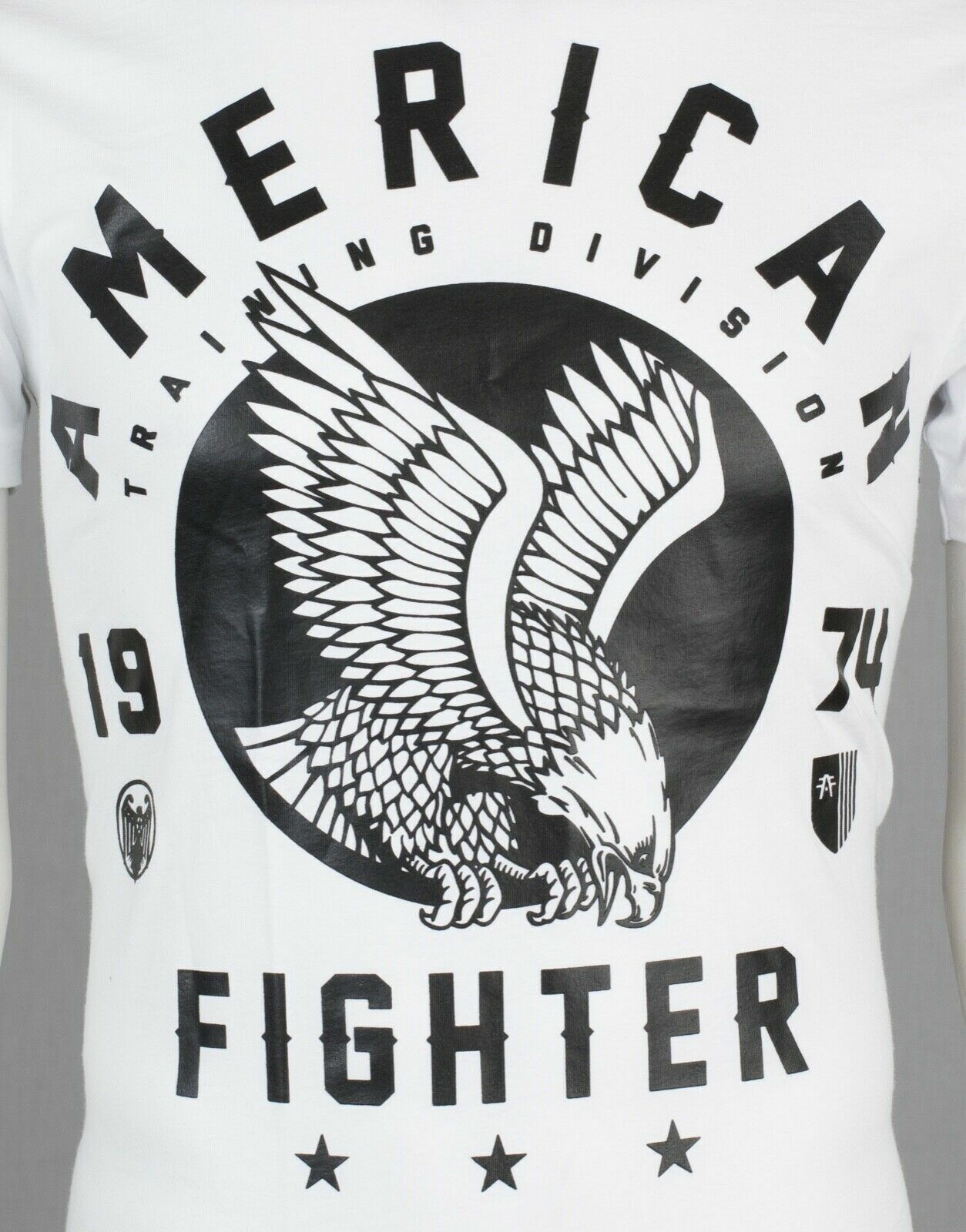 AMERICAN FIGHTER Fort Hays White Athletic Mens Crewneck T-shirt S-3XL NWT